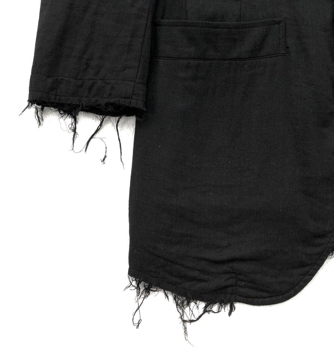 Yohji Yamamoto Y'S Yohji Yamamoto Femme Design Black Blazer Size 34S - 6 Thumbnail