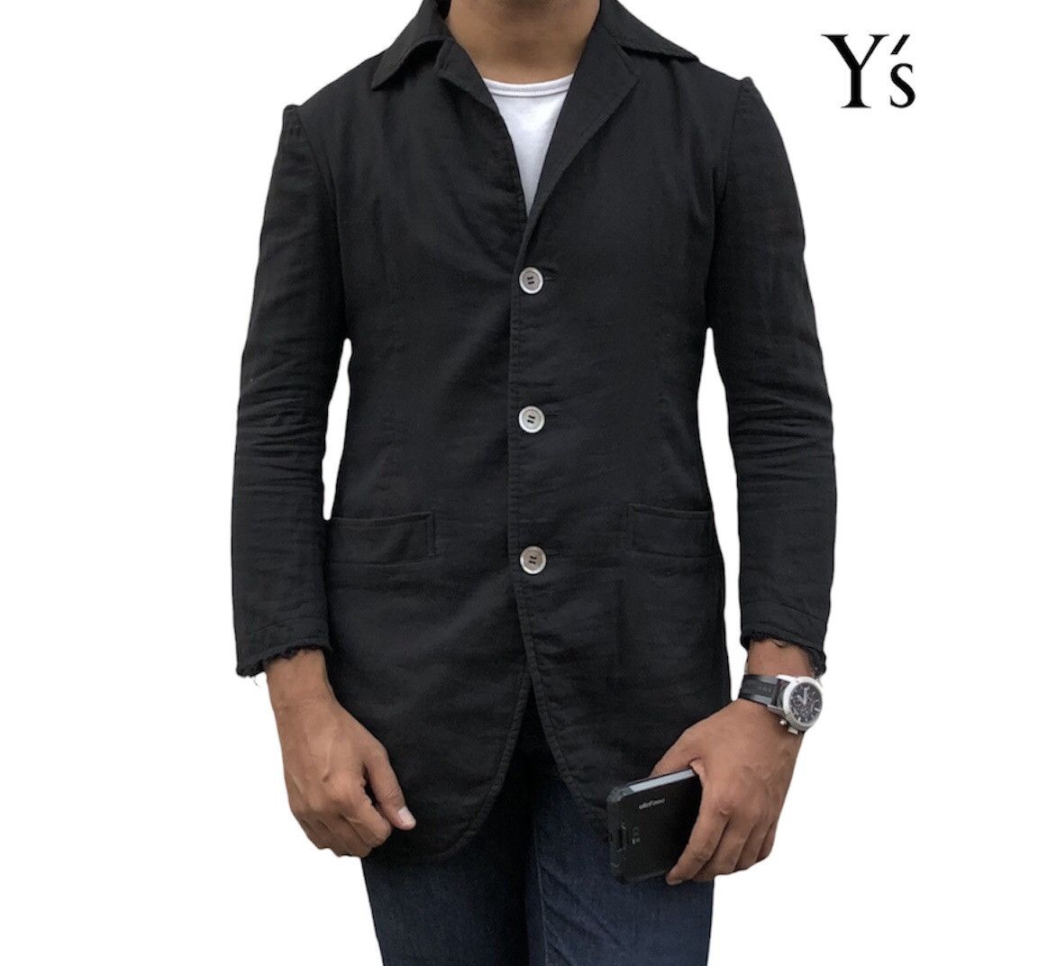 Yohji Yamamoto Y'S Yohji Yamamoto Femme Design Black Blazer Size 34S - 2 Thumbnail