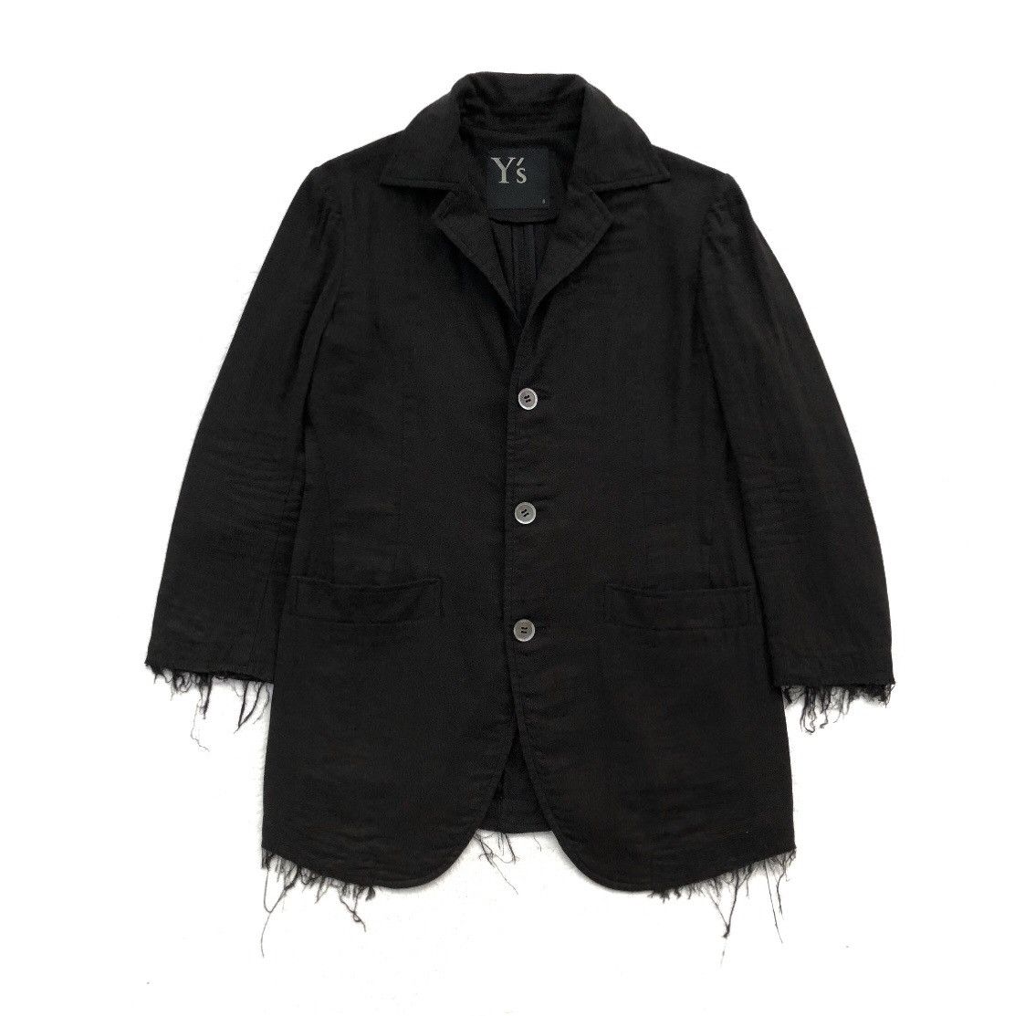 Yohji Yamamoto Y'S Yohji Yamamoto Femme Design Black Blazer Size 34S - 1 Thumbnail
