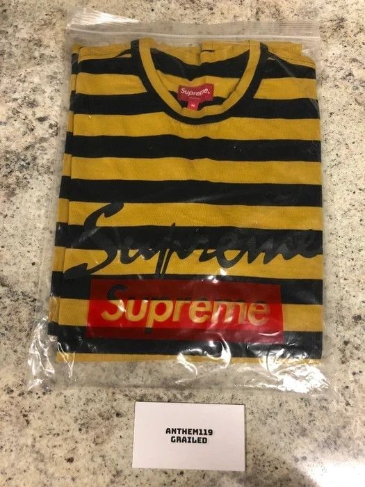 Supreme Supreme Medium Stripe L/S Tee FW16 | Grailed