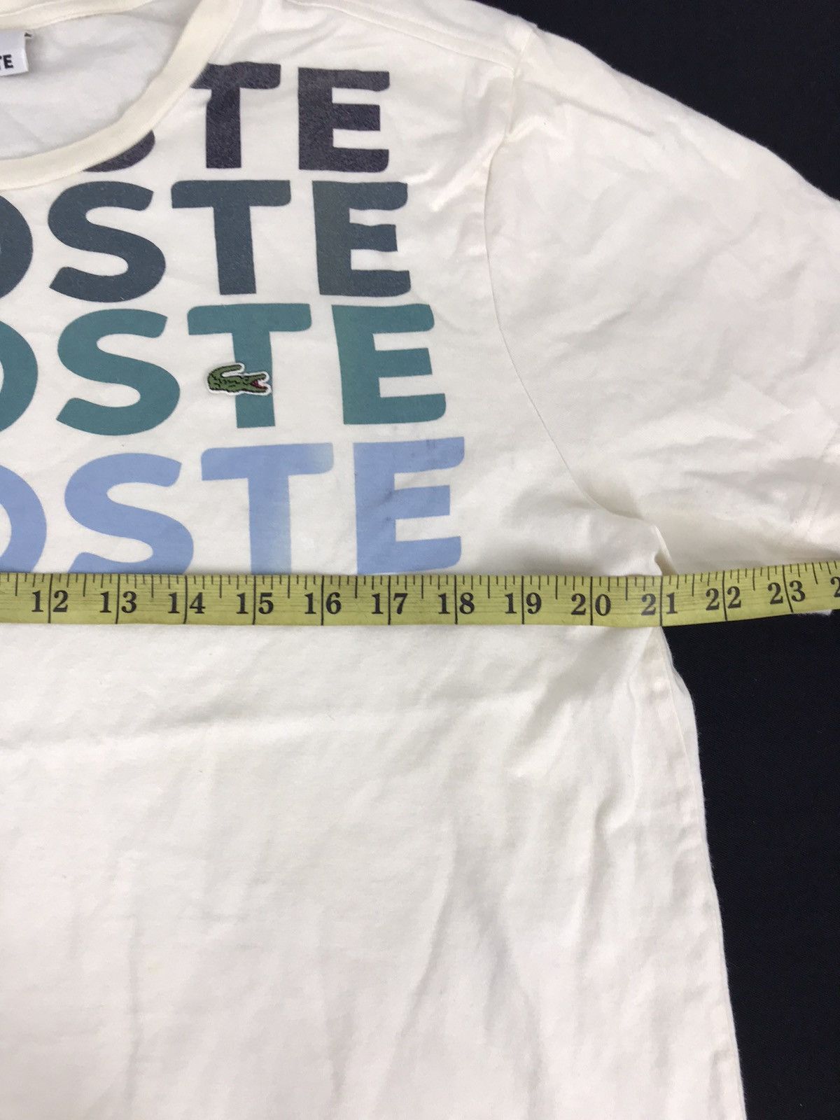 Lacoste Vintage Lacoste Spell Out Logo Nice Design Tee T-shirt Size L / US 10 / IT 46 - 6 Thumbnail