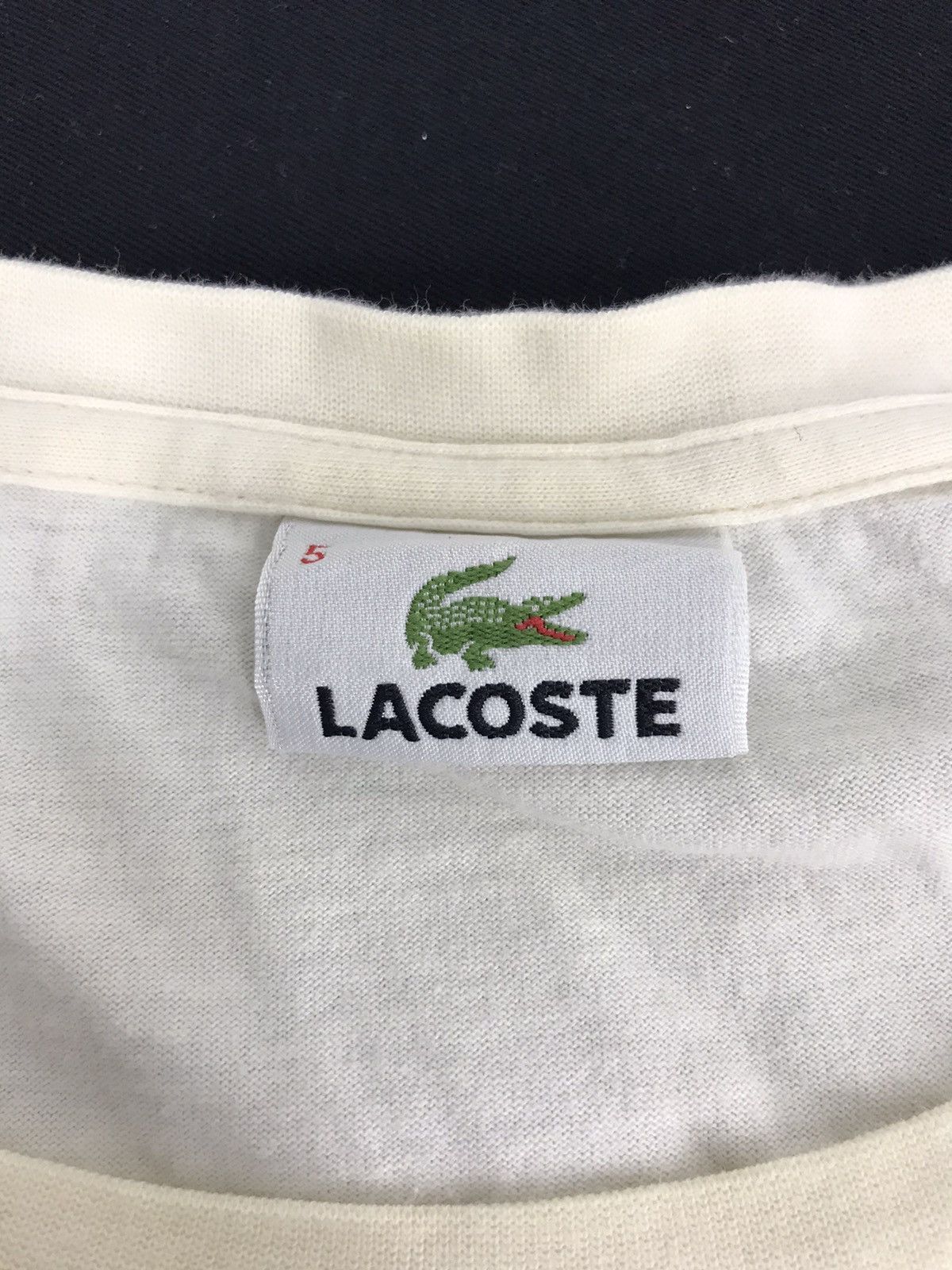 Lacoste Vintage Lacoste Spell Out Logo Nice Design Tee T-shirt Size L / US 10 / IT 46 - 4 Thumbnail