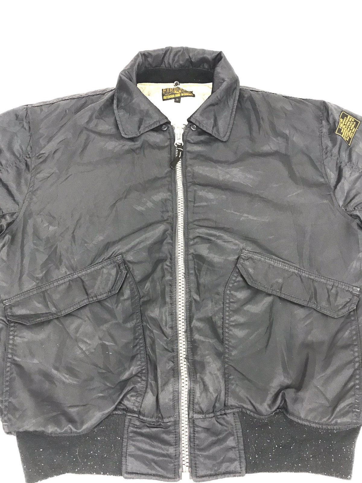 Japanese Brand Fire Fox Bomber Jacket Military Air Force Style Winter Wear Size US L / EU 52-54 / 3 - 2 Thumbnail