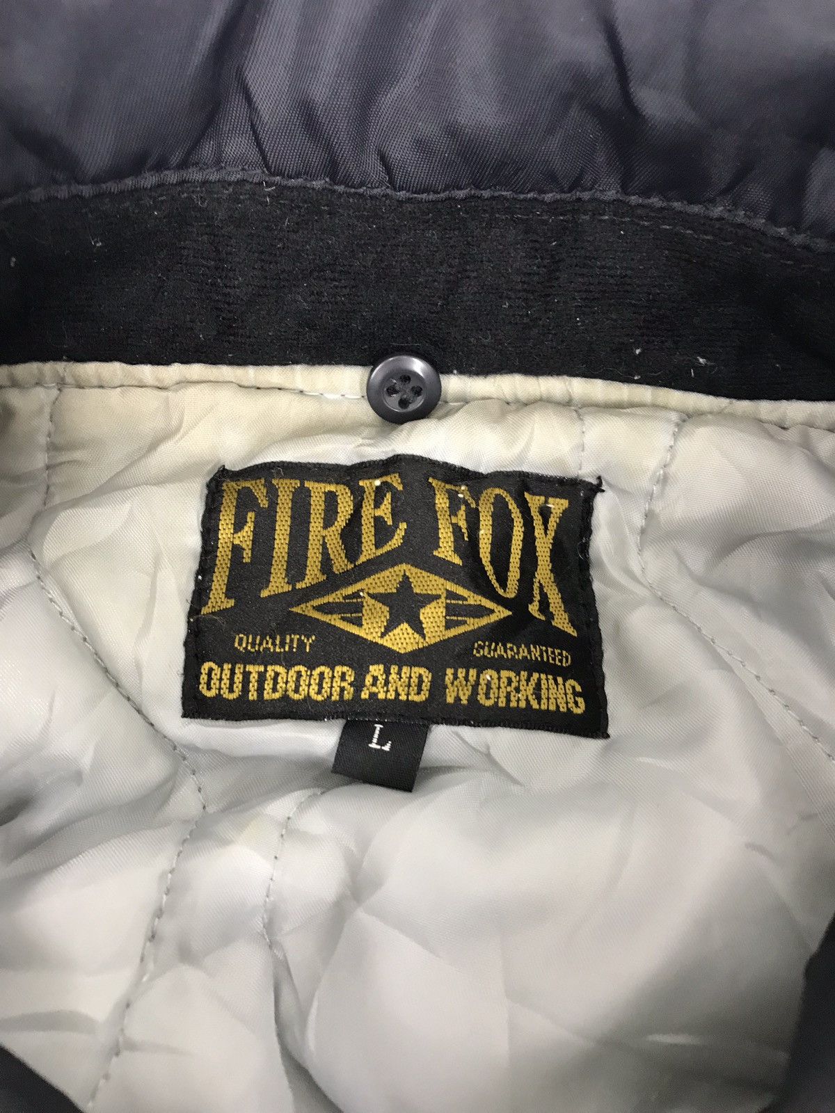Japanese Brand Fire Fox Bomber Jacket Military Air Force Style Winter Wear Size US L / EU 52-54 / 3 - 8 Thumbnail
