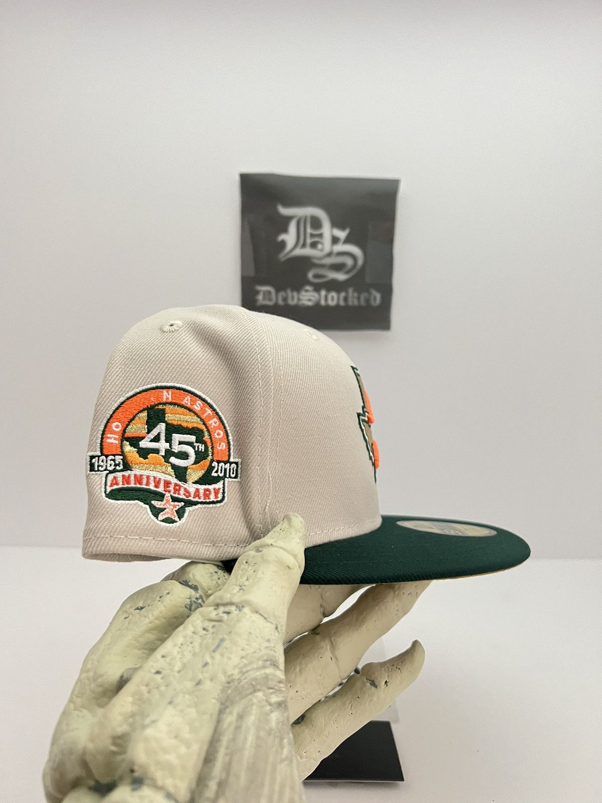 MLB × New Era 7 1/4 - Houston Astros 45th Panama Exclusive Fitted Hat Size ONE SIZE - 4 Thumbnail