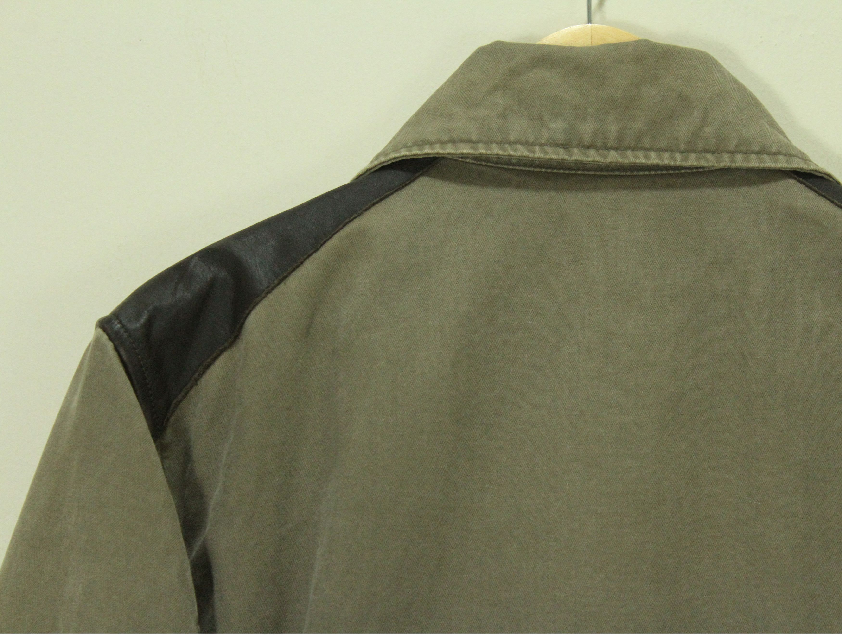 If Six Was Nine × Tornado Mart × Yasuyuki Ishii RESCUE SQUAD Jacket Fireman Leather/Cotton Herringbone Size US M / EU 48-50 / 2 - 8 Thumbnail