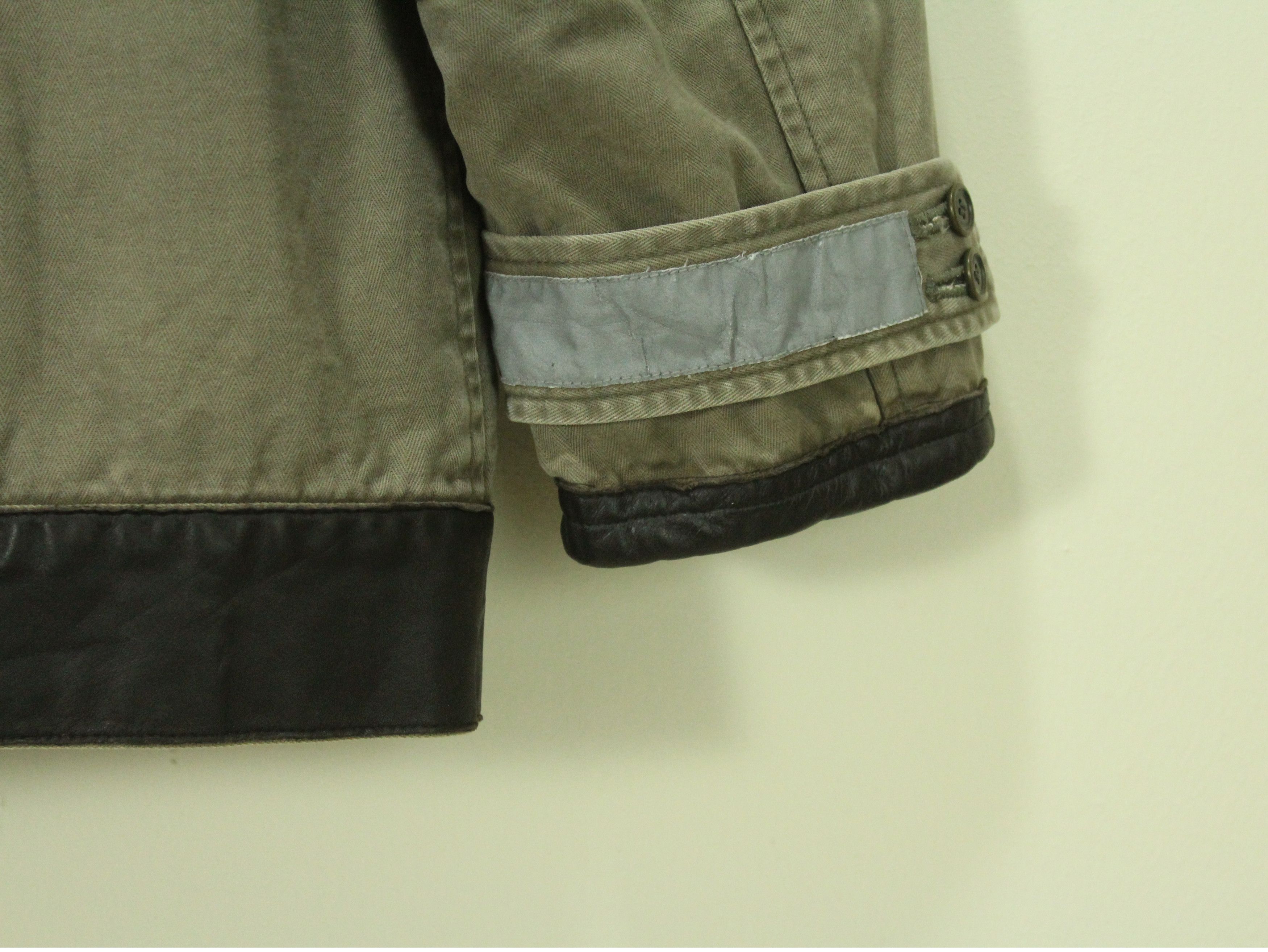If Six Was Nine × Tornado Mart × Yasuyuki Ishii RESCUE SQUAD Jacket Fireman Leather/Cotton Herringbone Size US M / EU 48-50 / 2 - 11 Thumbnail