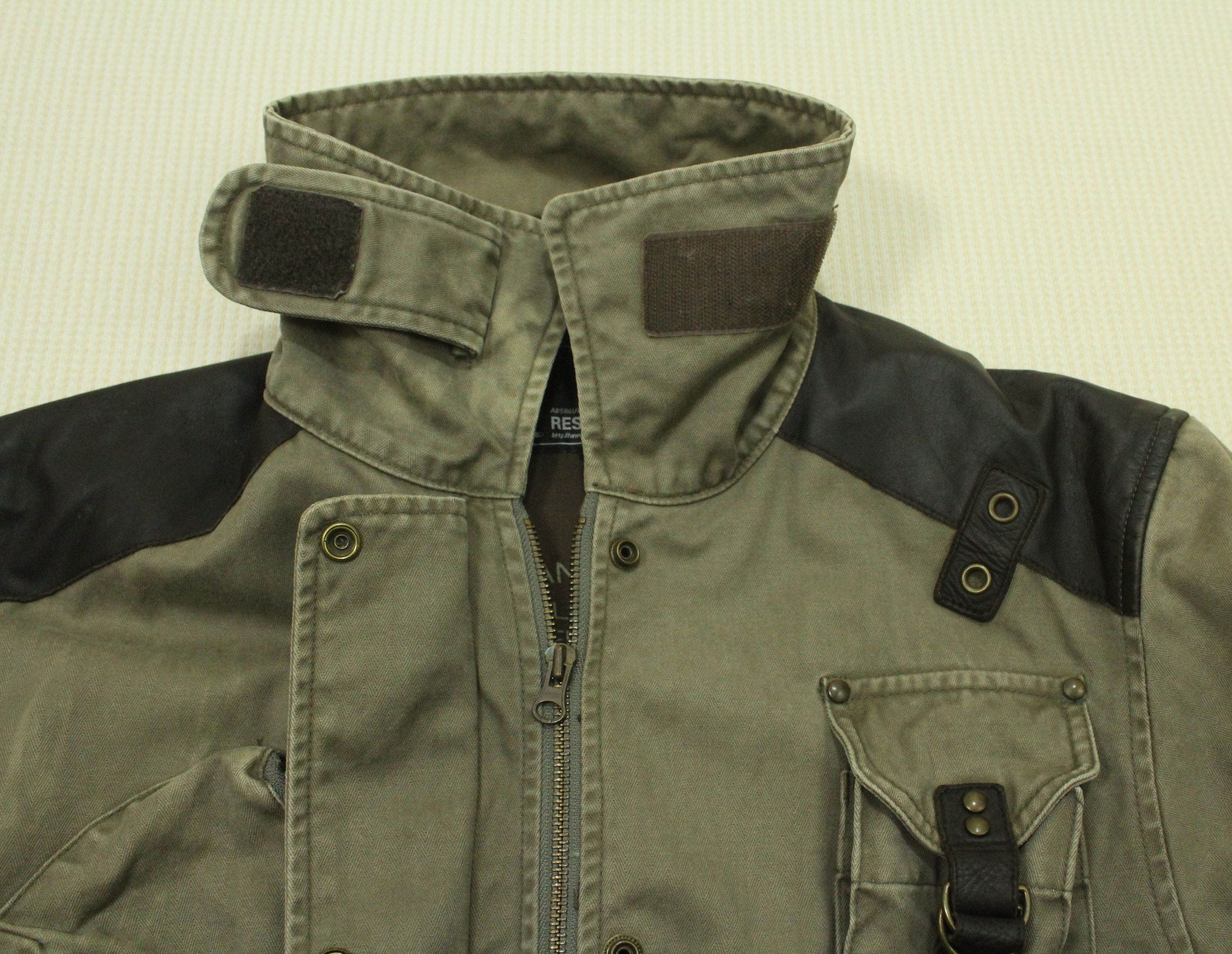 If Six Was Nine × Tornado Mart × Yasuyuki Ishii RESCUE SQUAD Jacket Fireman Leather/Cotton Herringbone Size US M / EU 48-50 / 2 - 15 Thumbnail