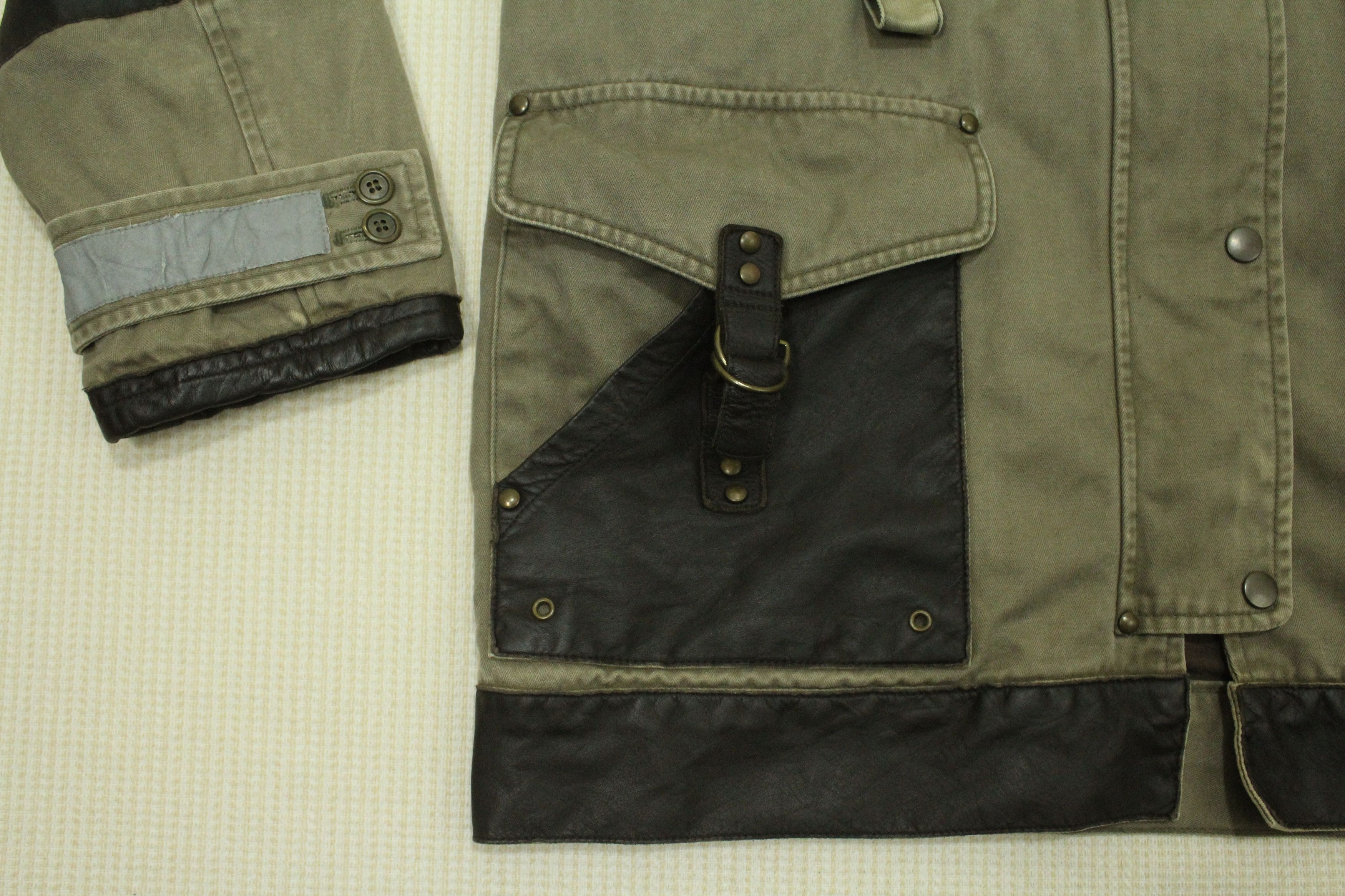 If Six Was Nine × Tornado Mart × Yasuyuki Ishii RESCUE SQUAD Jacket Fireman Leather/Cotton Herringbone Size US M / EU 48-50 / 2 - 21 Thumbnail