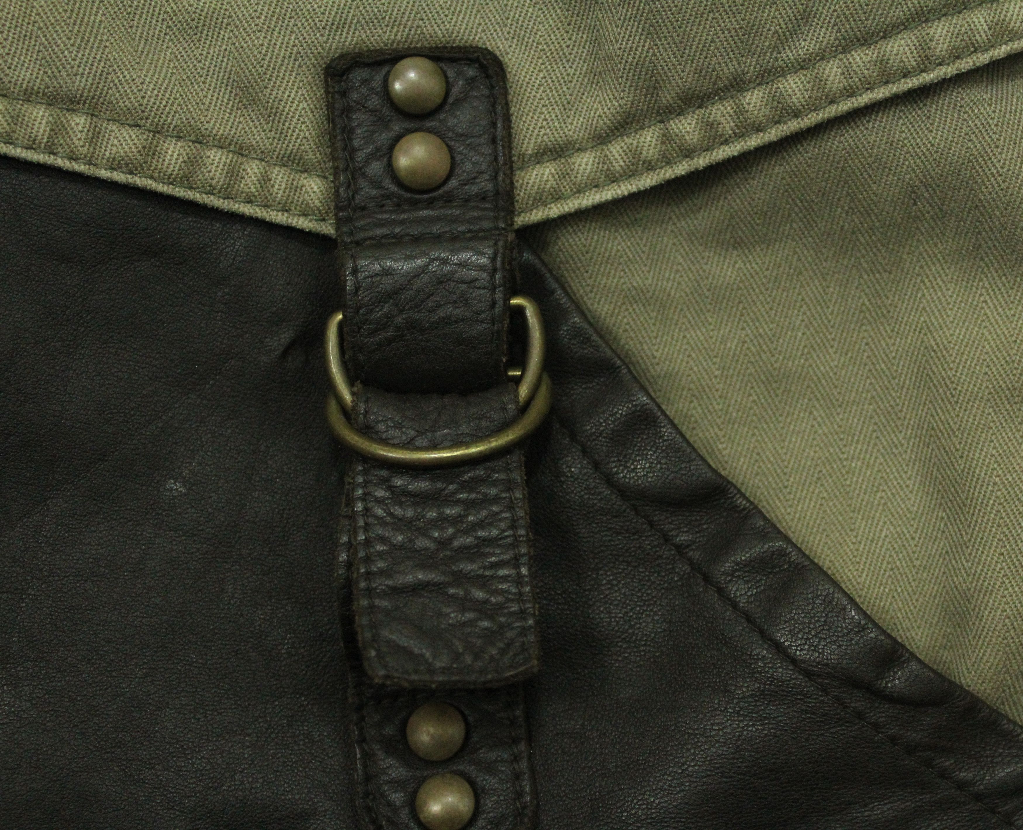 If Six Was Nine × Tornado Mart × Yasuyuki Ishii RESCUE SQUAD Jacket Fireman Leather/Cotton Herringbone Size US M / EU 48-50 / 2 - 17 Thumbnail