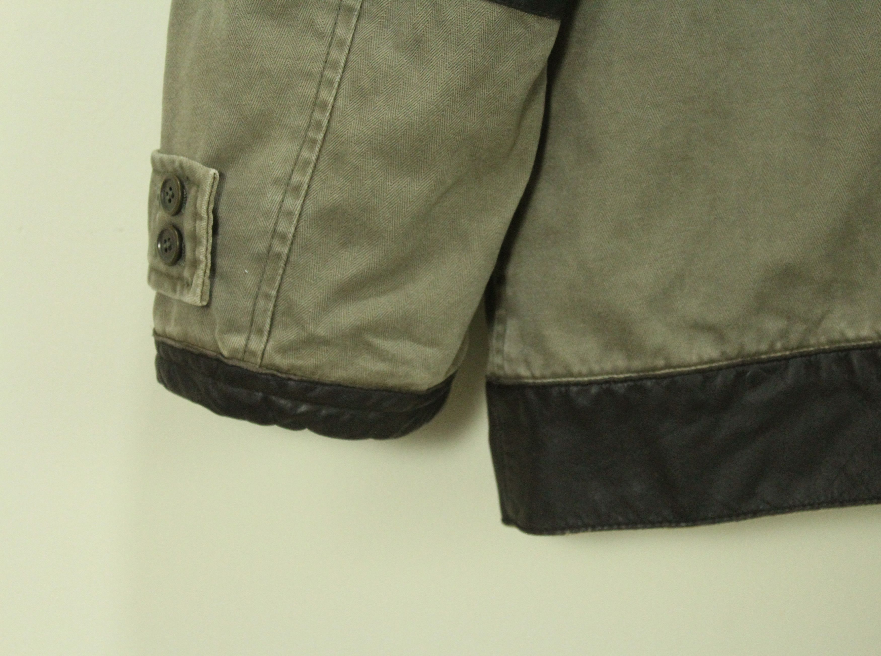 If Six Was Nine × Tornado Mart × Yasuyuki Ishii RESCUE SQUAD Jacket Fireman Leather/Cotton Herringbone Size US M / EU 48-50 / 2 - 12 Thumbnail