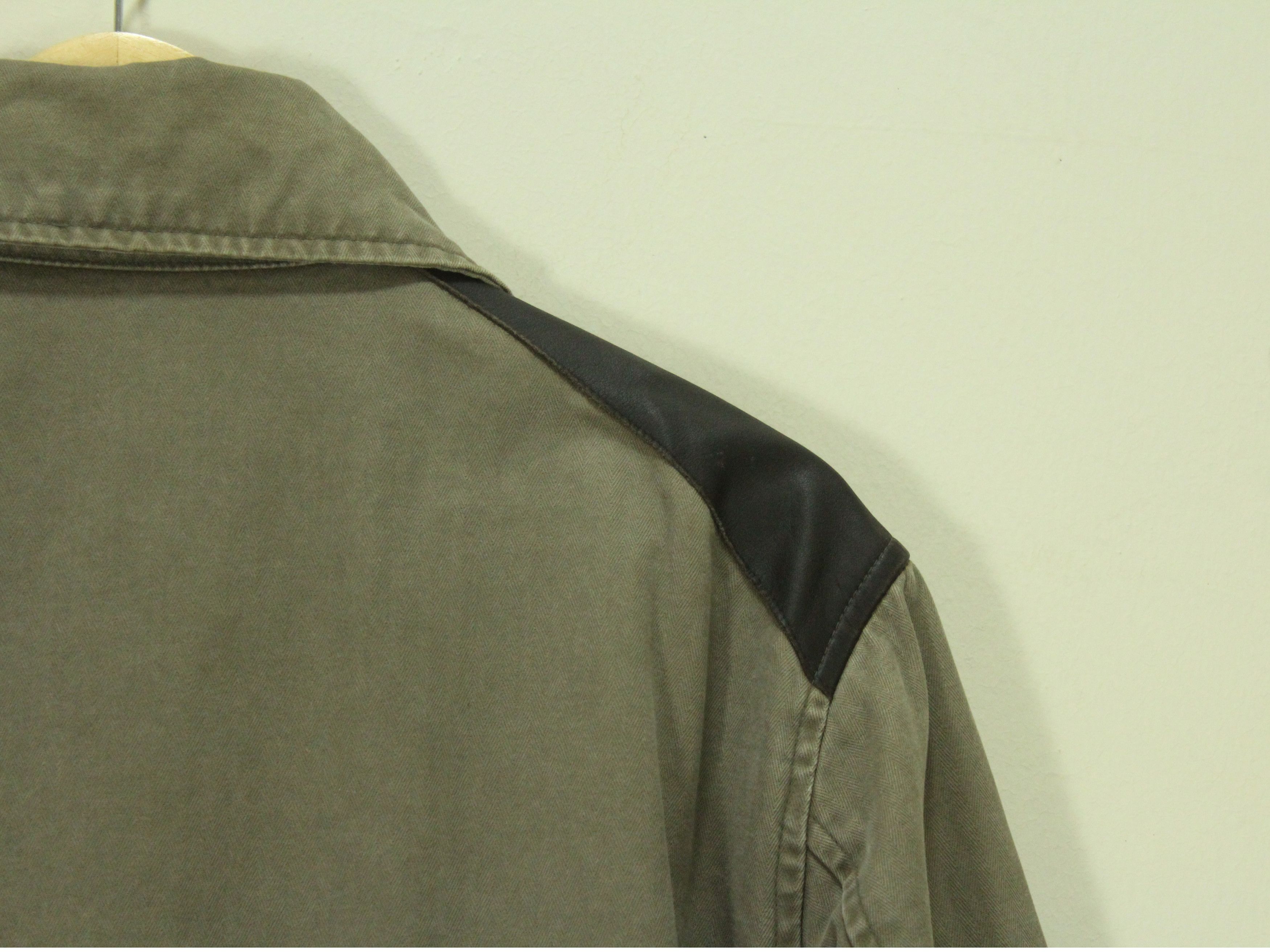 If Six Was Nine × Tornado Mart × Yasuyuki Ishii RESCUE SQUAD Jacket Fireman Leather/Cotton Herringbone Size US M / EU 48-50 / 2 - 10 Thumbnail