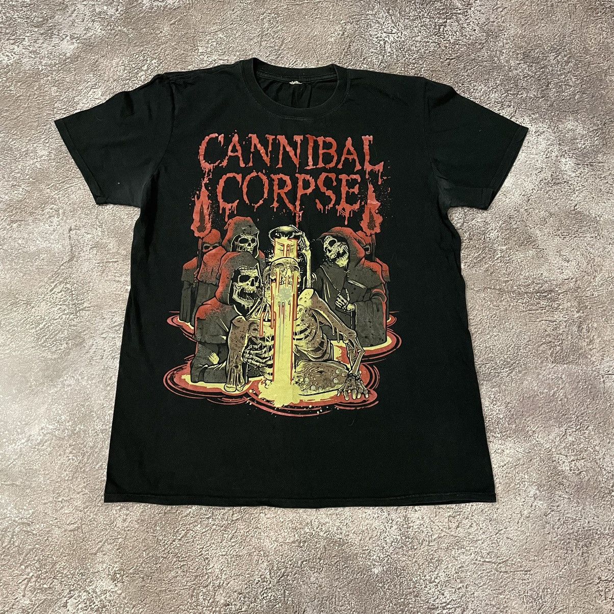 Vintage Vintage 90s Cannibal Corpse Band Tee Graphic Grunge Boxy M Size US M / EU 48-50 / 2 - 3 Thumbnail