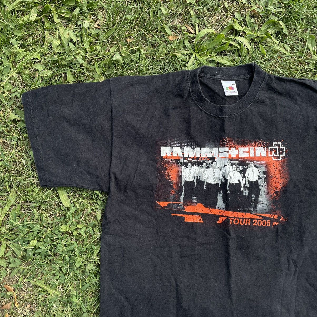 Vintage Vintage Y2K Rammstein Graphic Band Tee Faded Black Rave M Size US M / EU 48-50 / 2 - 2 Thumbnail