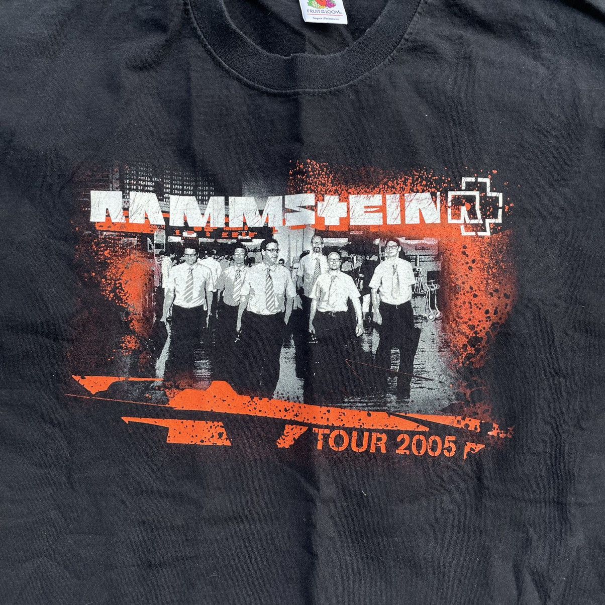 Vintage Vintage Y2K Rammstein Graphic Band Tee Faded Black Rave M Size US M / EU 48-50 / 2 - 4 Thumbnail