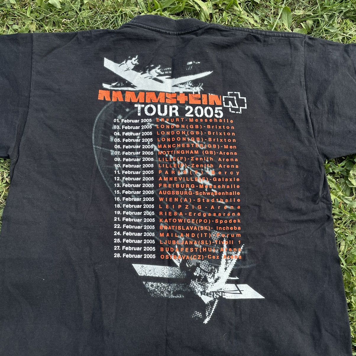 Vintage Vintage Y2K Rammstein Graphic Band Tee Faded Black Rave M Size US M / EU 48-50 / 2 - 6 Thumbnail