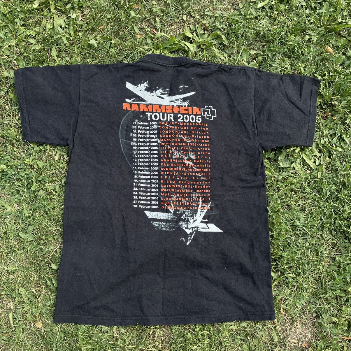 Vintage Vintage Y2K Rammstein Graphic Band Tee Faded Black Rave M Size US M / EU 48-50 / 2 - 5 Thumbnail