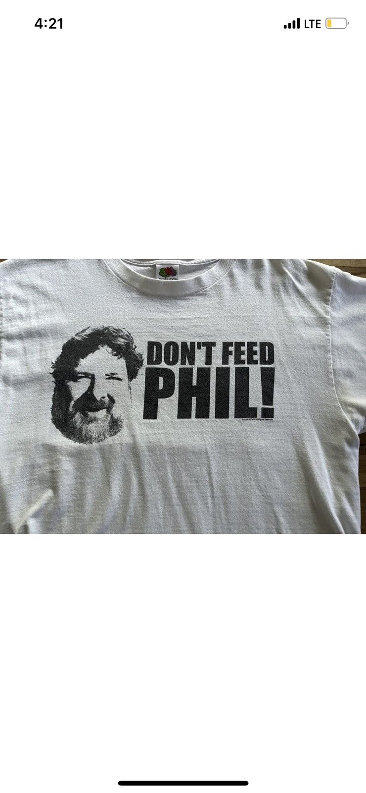 Don’t feed phil vintage deals shirt size medium