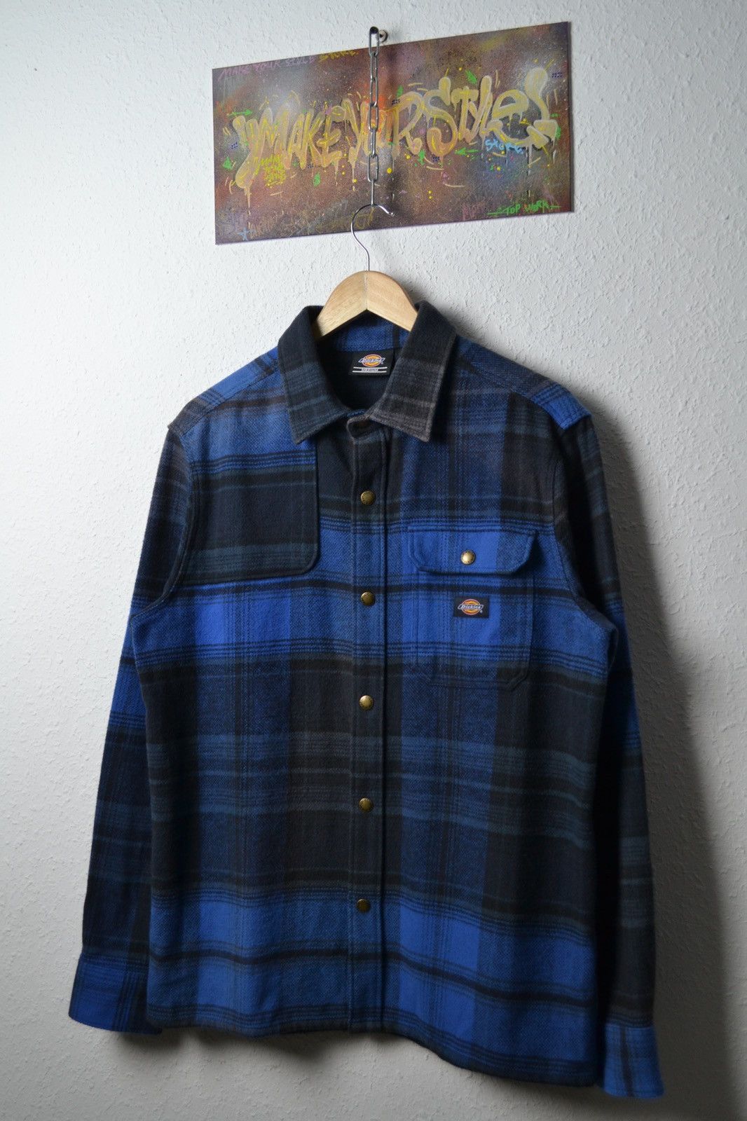 Dickies × Flannel × Vintage Dickies Wool Mens Flannel Shirt Grailed