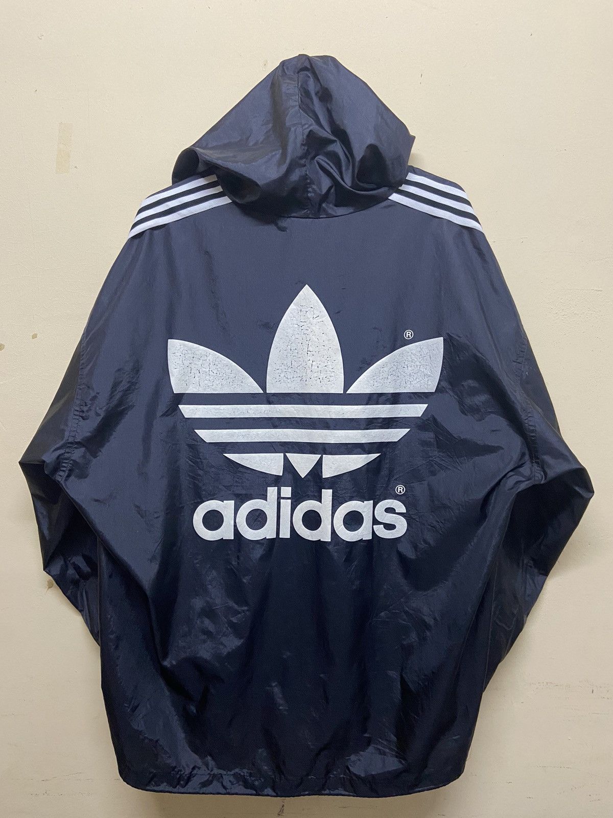 Adidas Vintage Adidas BigLogo Windbreaker Size US L / EU 52-54 / 3 - 7 Thumbnail