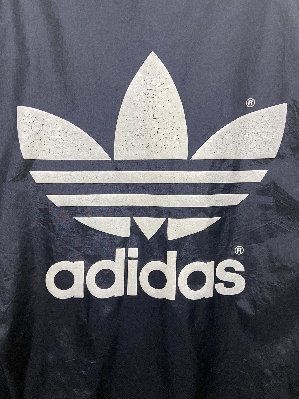 Adidas Vintage Adidas BigLogo Windbreaker Size US L / EU 52-54 / 3 - 10 Thumbnail
