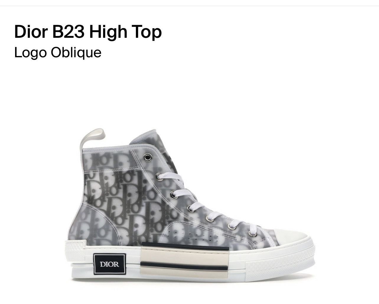 Dior Dior B23 hi-top Size US 11.5 / EU 44-45 - 1 Thumbnail