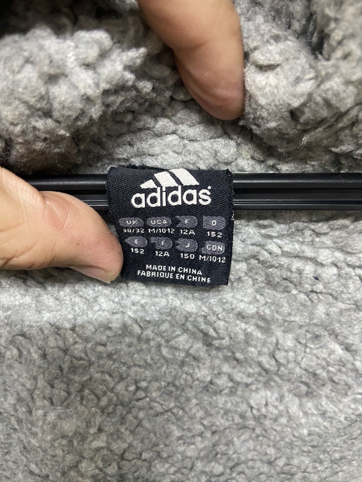 Adidas × Vintage vintage adidas long sherpa hoodie jacket Size US L / EU 52-54 / 3 - 16 Thumbnail