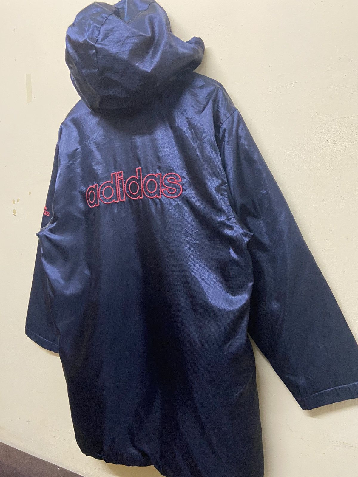 Adidas × Vintage vintage adidas long sherpa hoodie jacket Size US L / EU 52-54 / 3 - 10 Thumbnail
