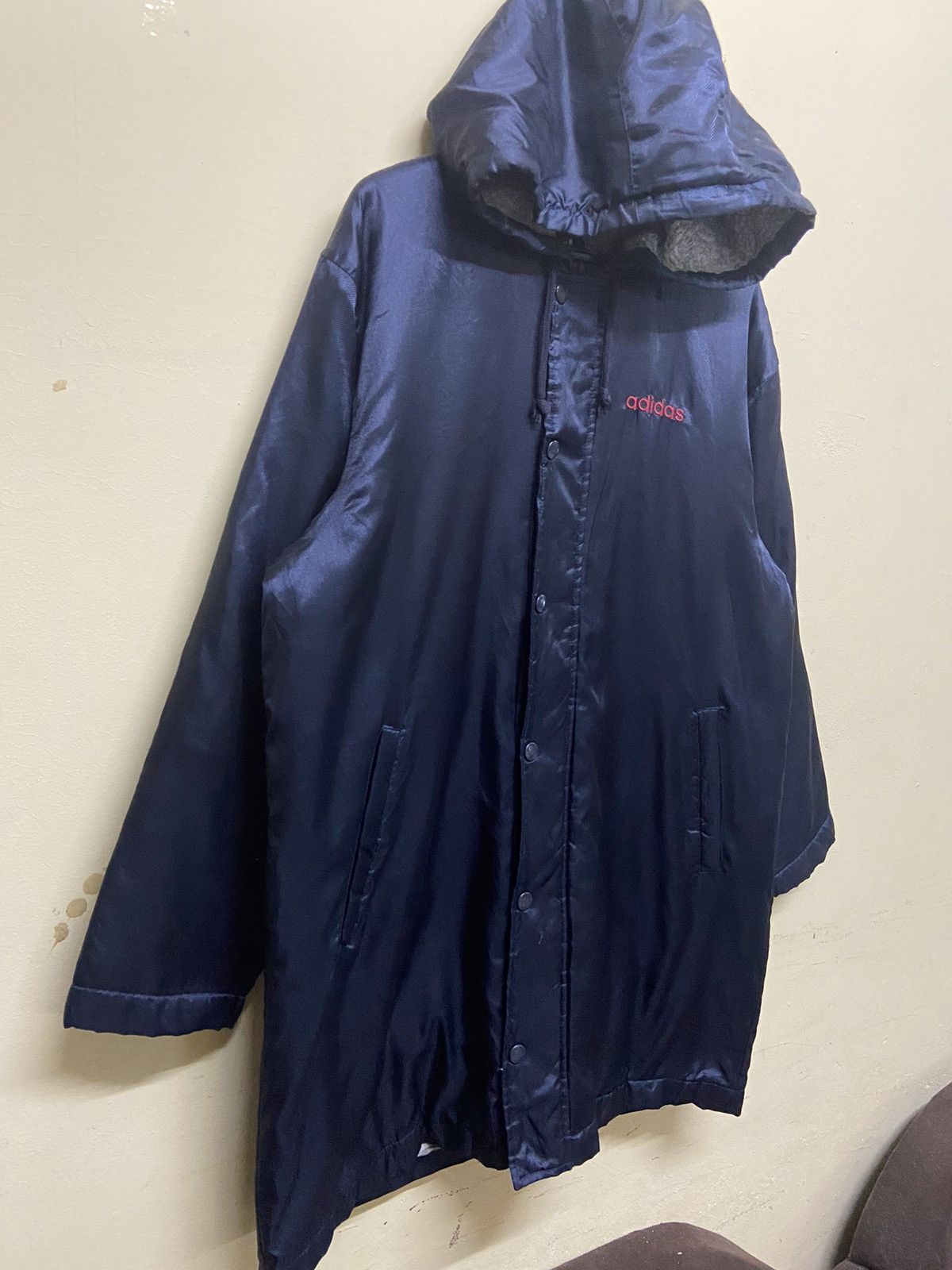 Adidas × Vintage vintage adidas long sherpa hoodie jacket Size US L / EU 52-54 / 3 - 2 Thumbnail