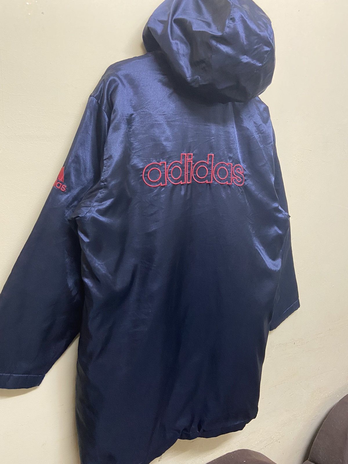 Adidas × Vintage vintage adidas long sherpa hoodie jacket Size US L / EU 52-54 / 3 - 9 Thumbnail