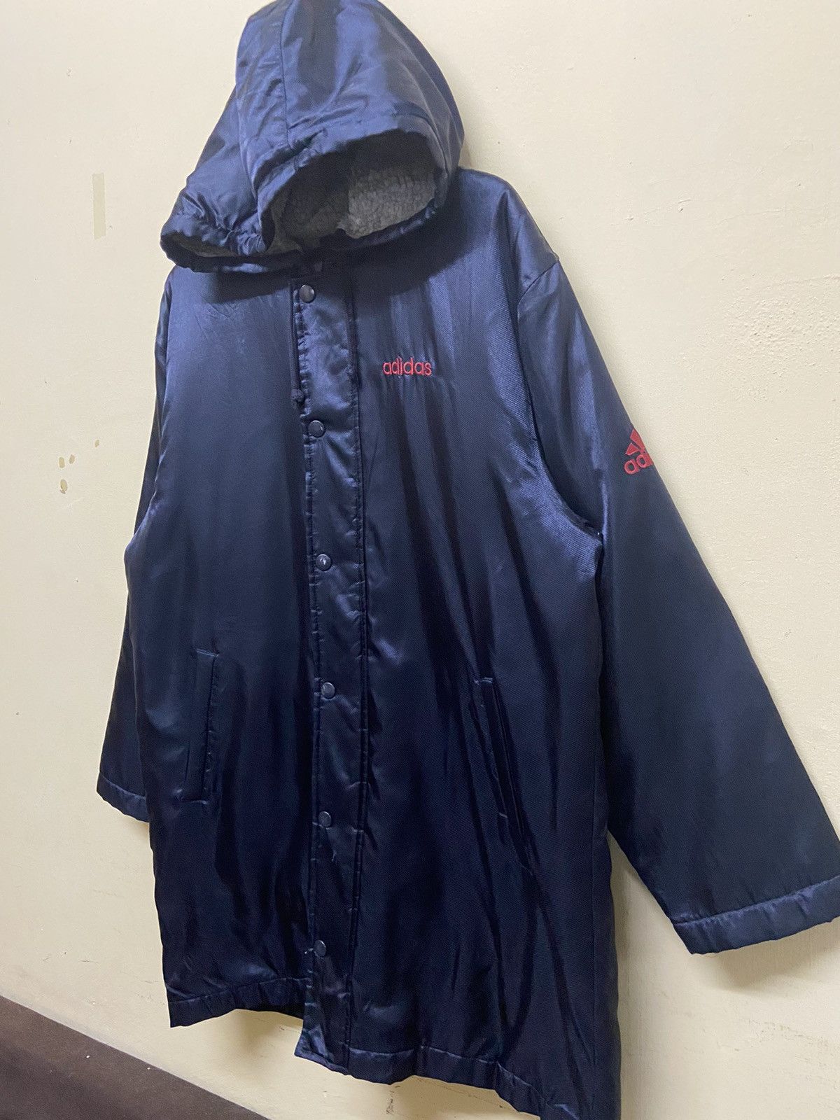 Adidas × Vintage vintage adidas long sherpa hoodie jacket Size US L / EU 52-54 / 3 - 3 Thumbnail