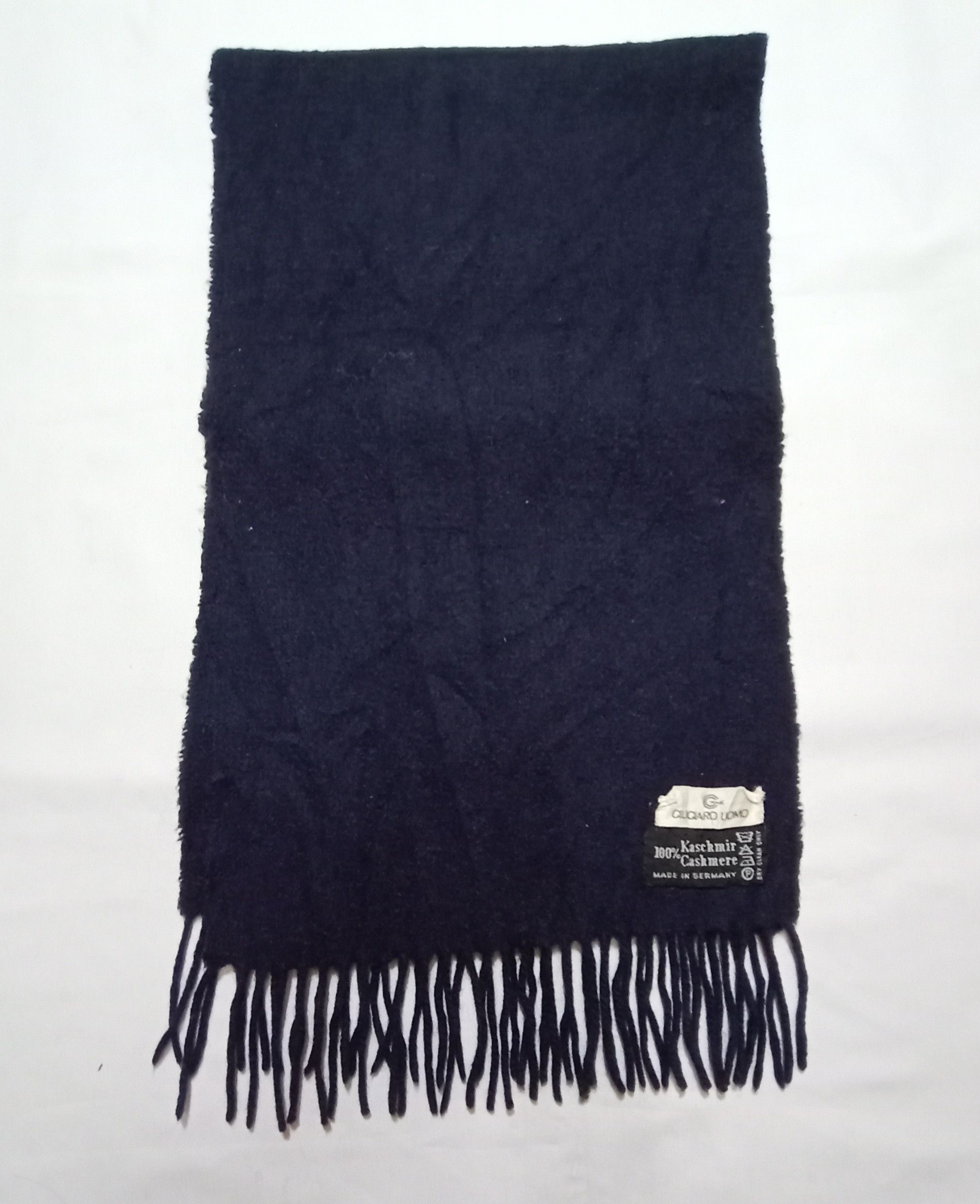 Other Ciuciaro Uomo Dark Blue Cashmere Muffler Made In Germany Size ONE SIZE - 5 Thumbnail
