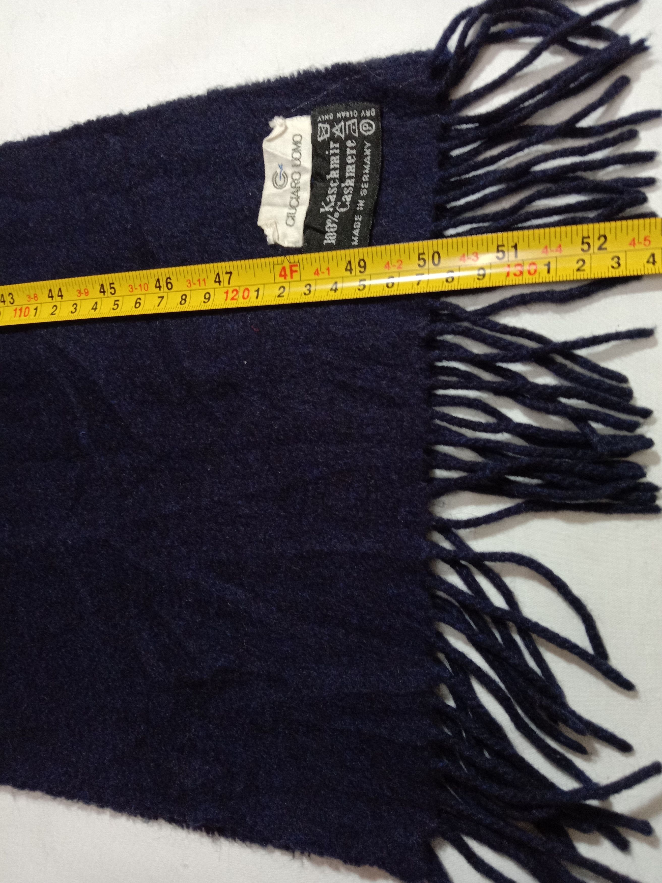 Other Ciuciaro Uomo Dark Blue Cashmere Muffler Made In Germany Size ONE SIZE - 4 Thumbnail