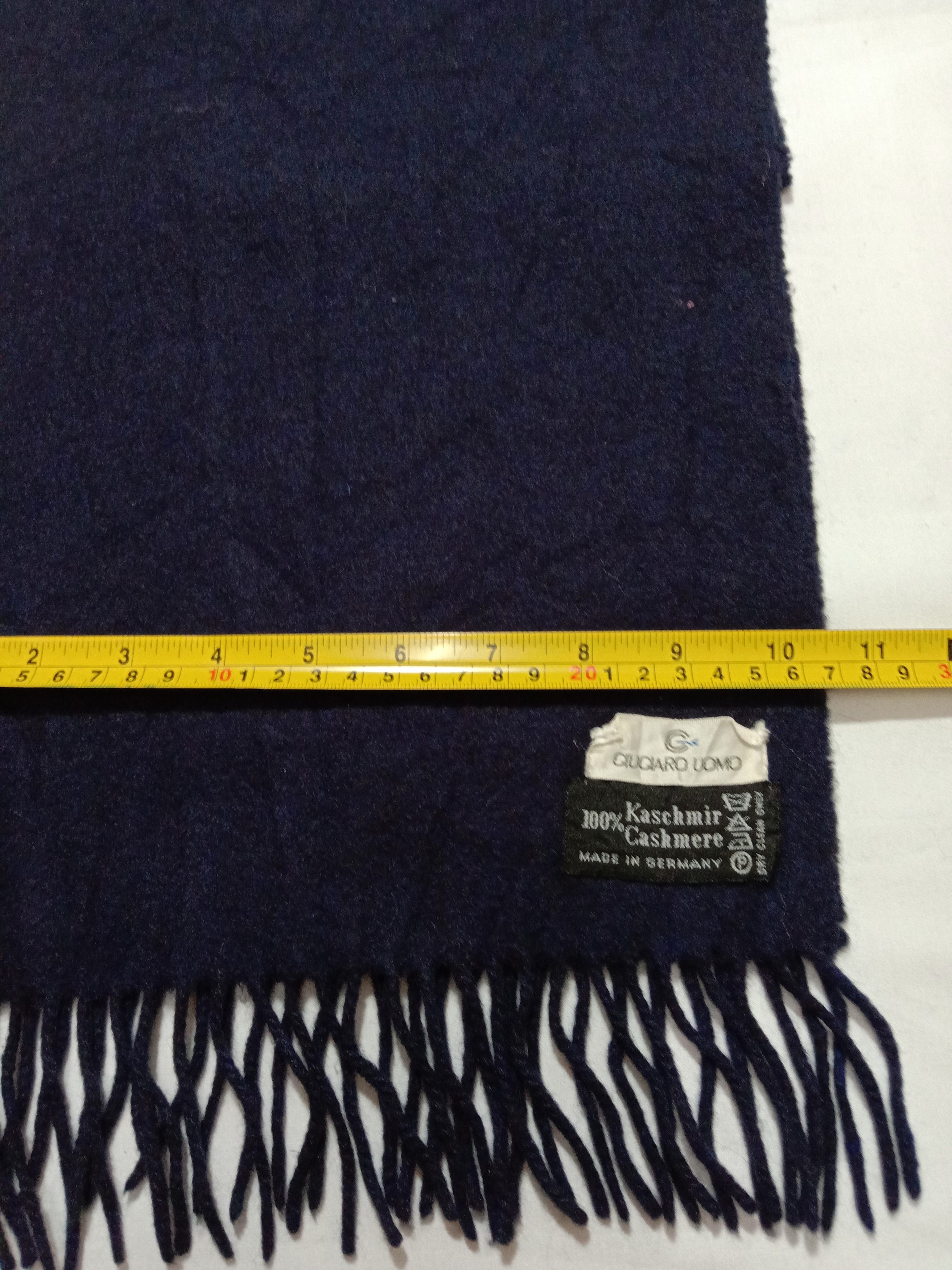 Other Ciuciaro Uomo Dark Blue Cashmere Muffler Made In Germany Size ONE SIZE - 3 Thumbnail