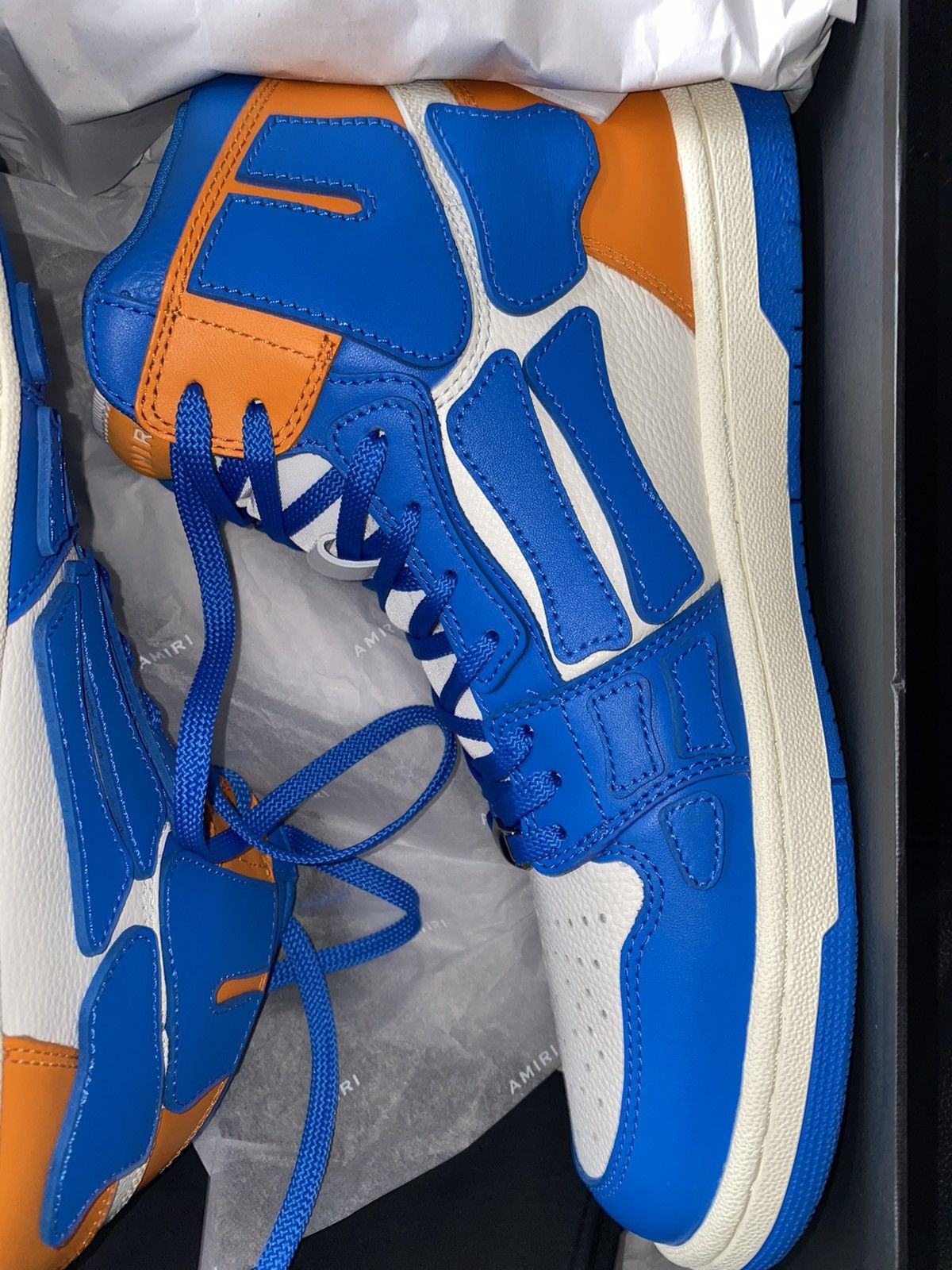 Amiri Amiri Soho NYC Flagship Exclusive Skel Top Hi Sneakers Size US 11 / EU 44 - 3 Thumbnail