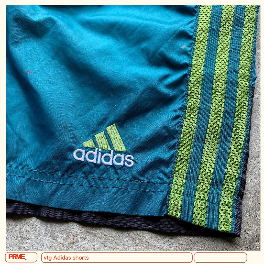 Vintage vintage 90s ADIDAS Nylon Stripes Trunk shorts Size US 31 - 8 Thumbnail