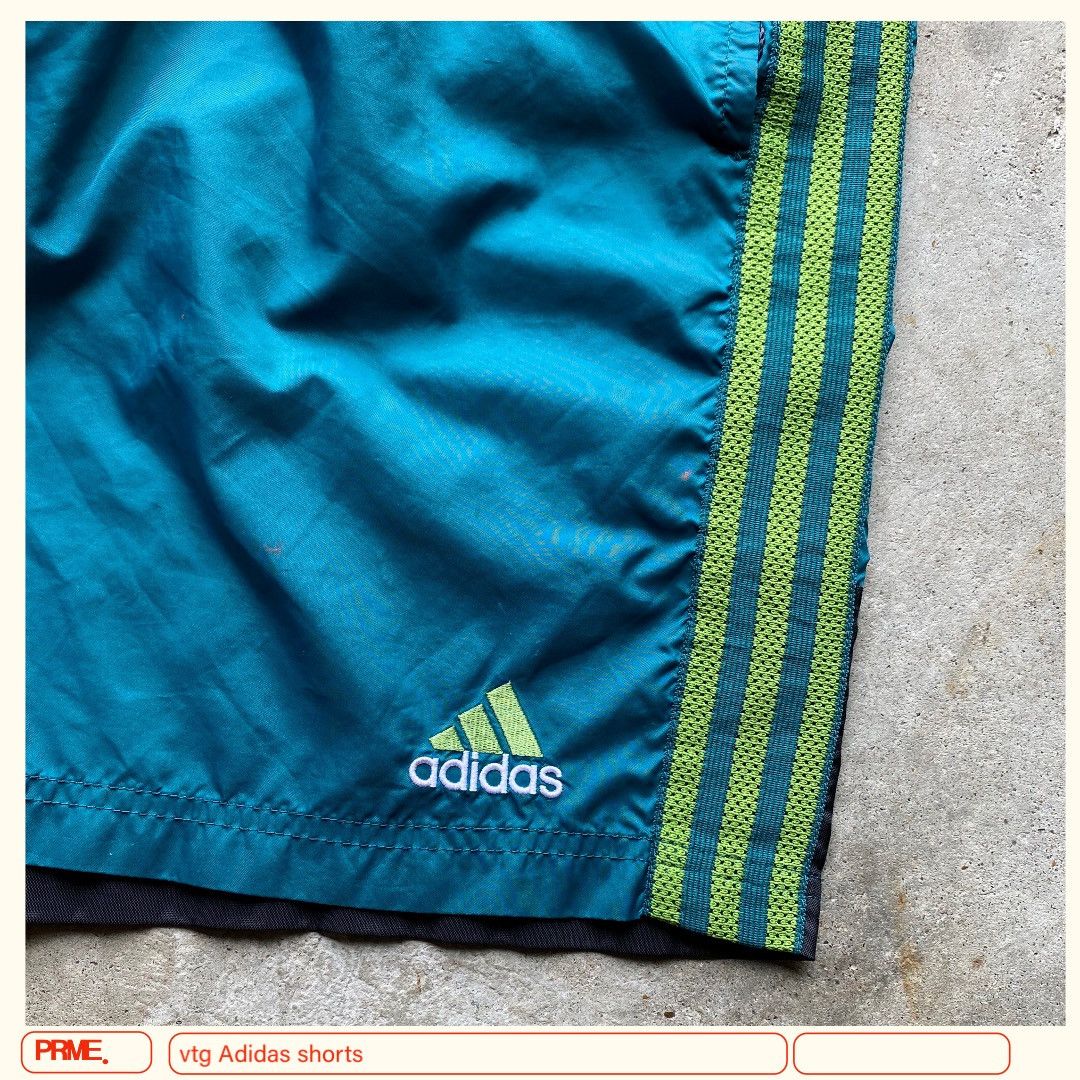Vintage vintage 90s ADIDAS Nylon Stripes Trunk shorts Size US 31 - 3 Thumbnail