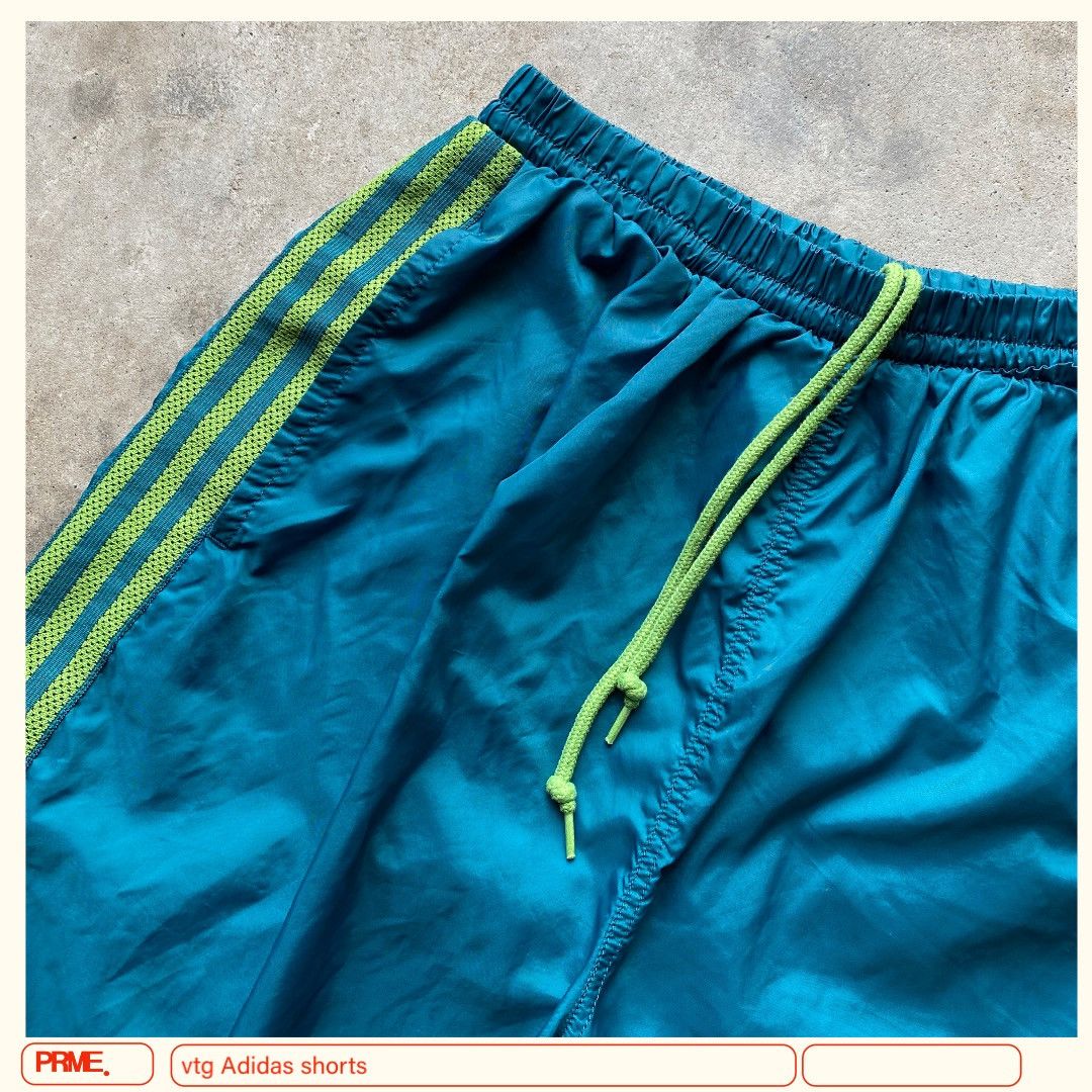 Vintage vintage 90s ADIDAS Nylon Stripes Trunk shorts Size US 31 - 11 Thumbnail