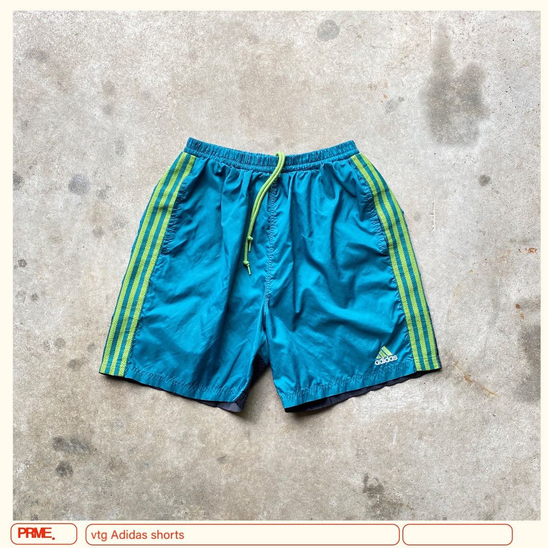 Vintage vintage 90s ADIDAS Nylon Stripes Trunk shorts Size US 31 - 2 Thumbnail