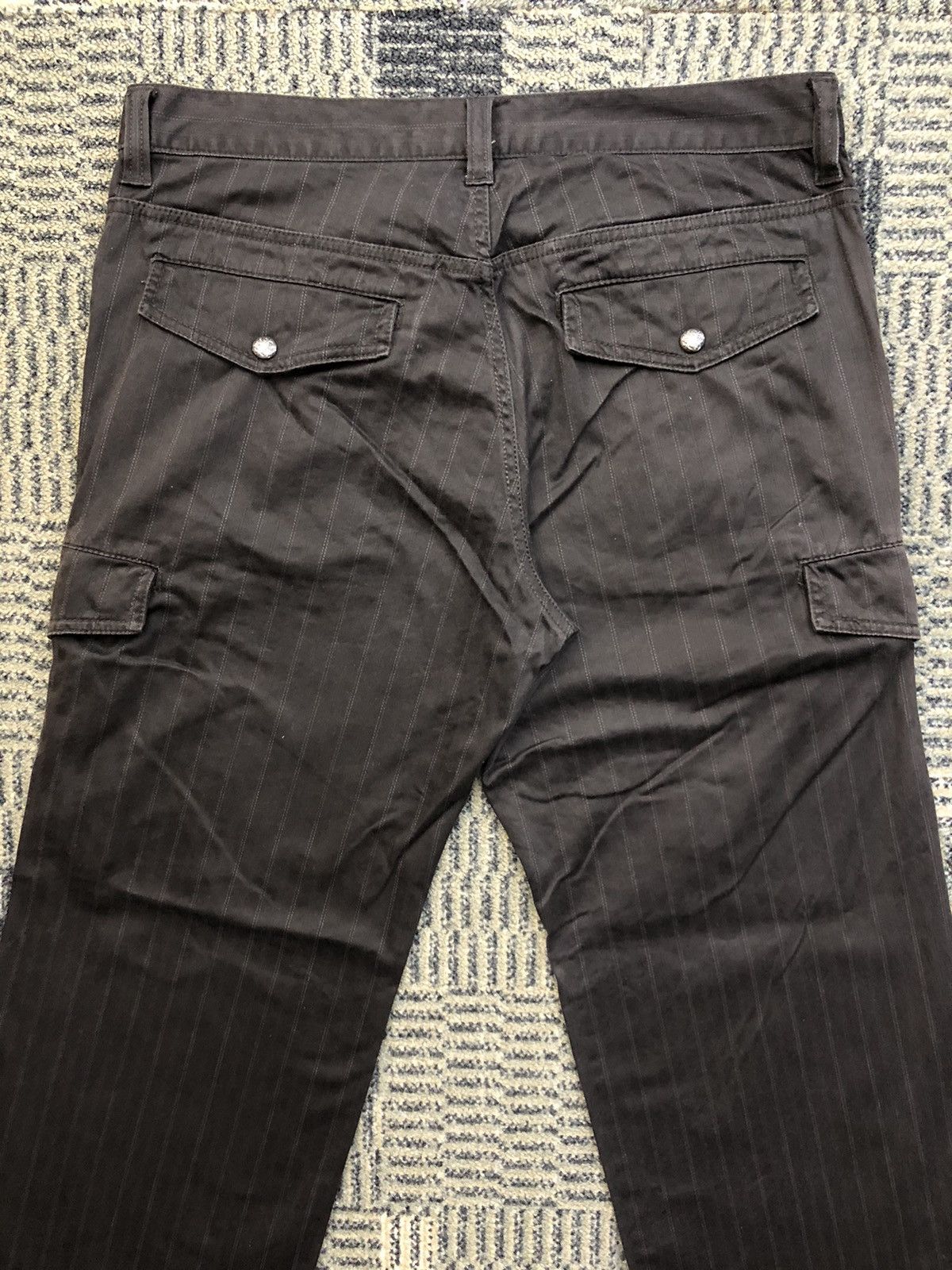 Japanese Brand Urban Collection Stripe Cargo Pants Size US 34 / EU 50 - 11 Thumbnail