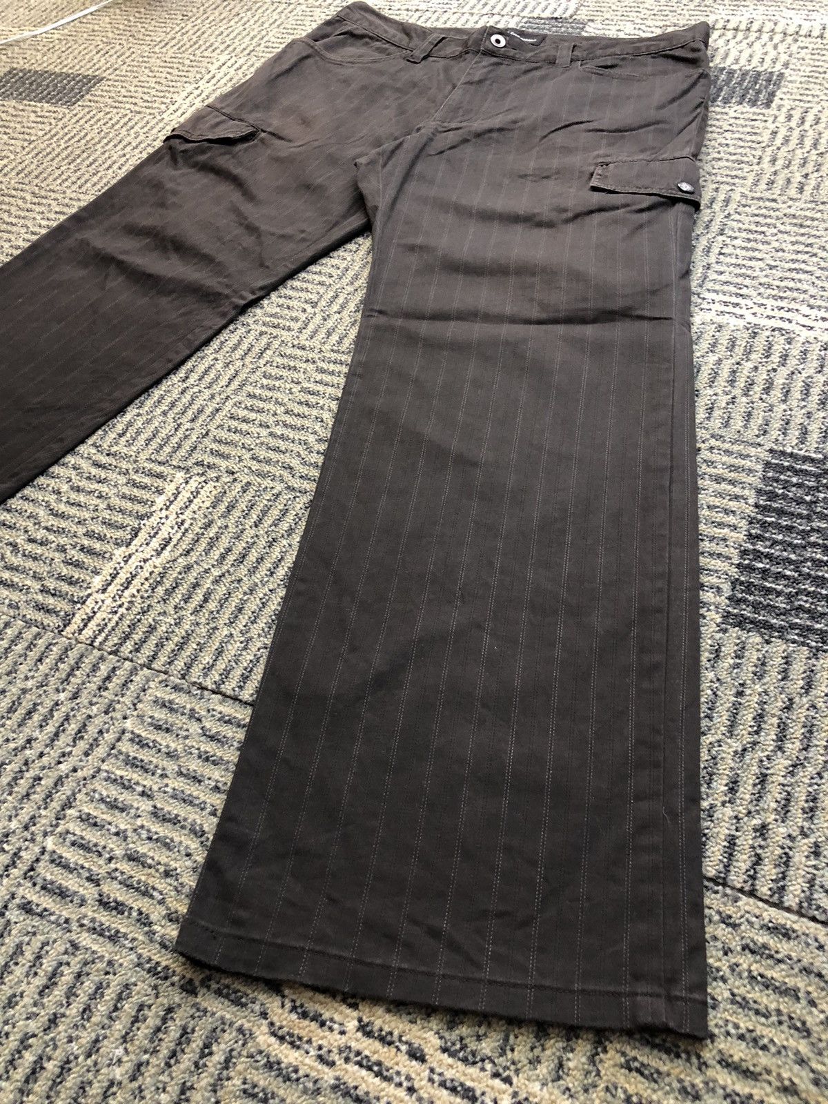 Japanese Brand Urban Collection Stripe Cargo Pants Size US 34 / EU 50 - 4 Thumbnail