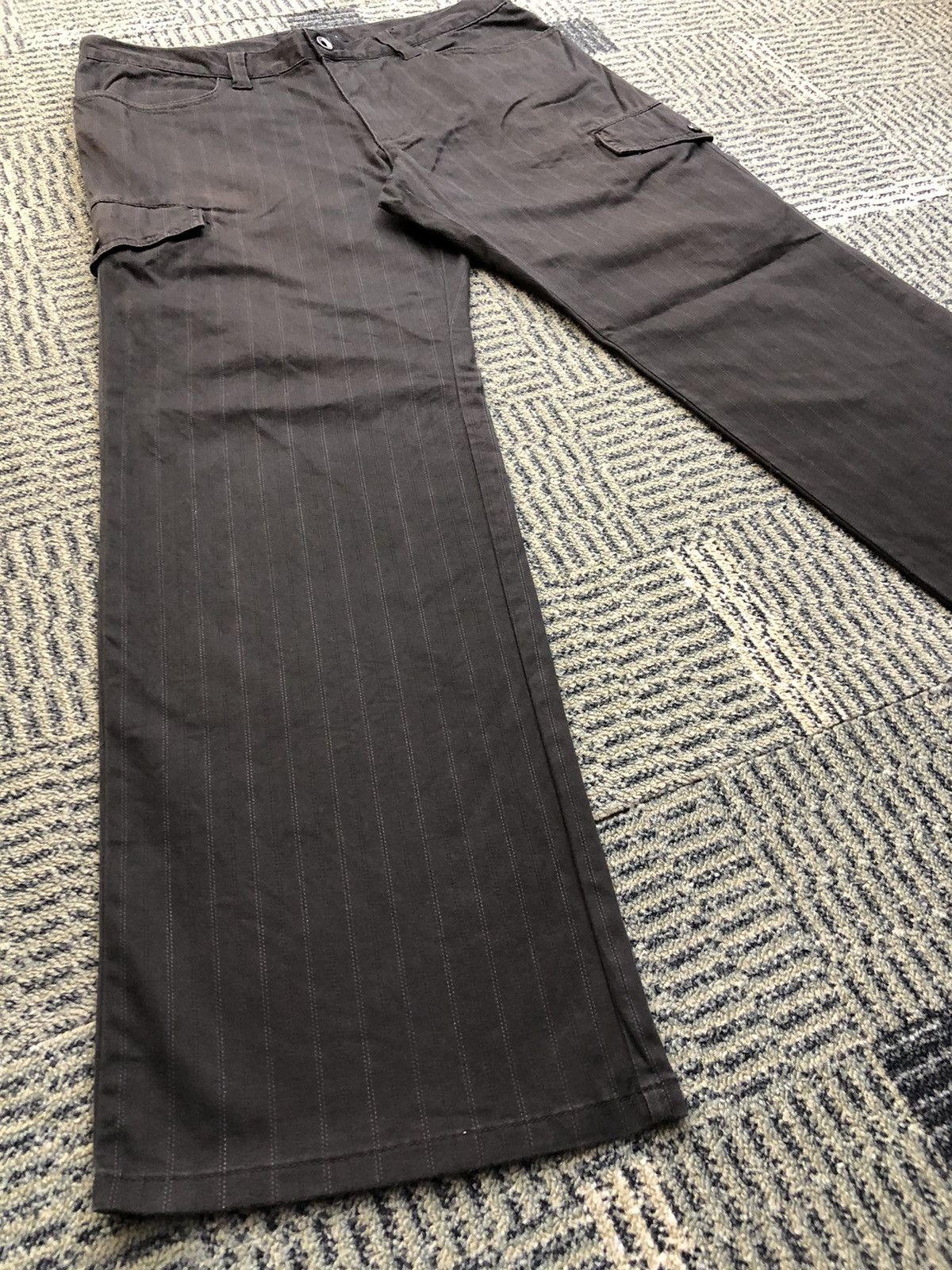 Japanese Brand Urban Collection Stripe Cargo Pants Size US 34 / EU 50 - 5 Thumbnail