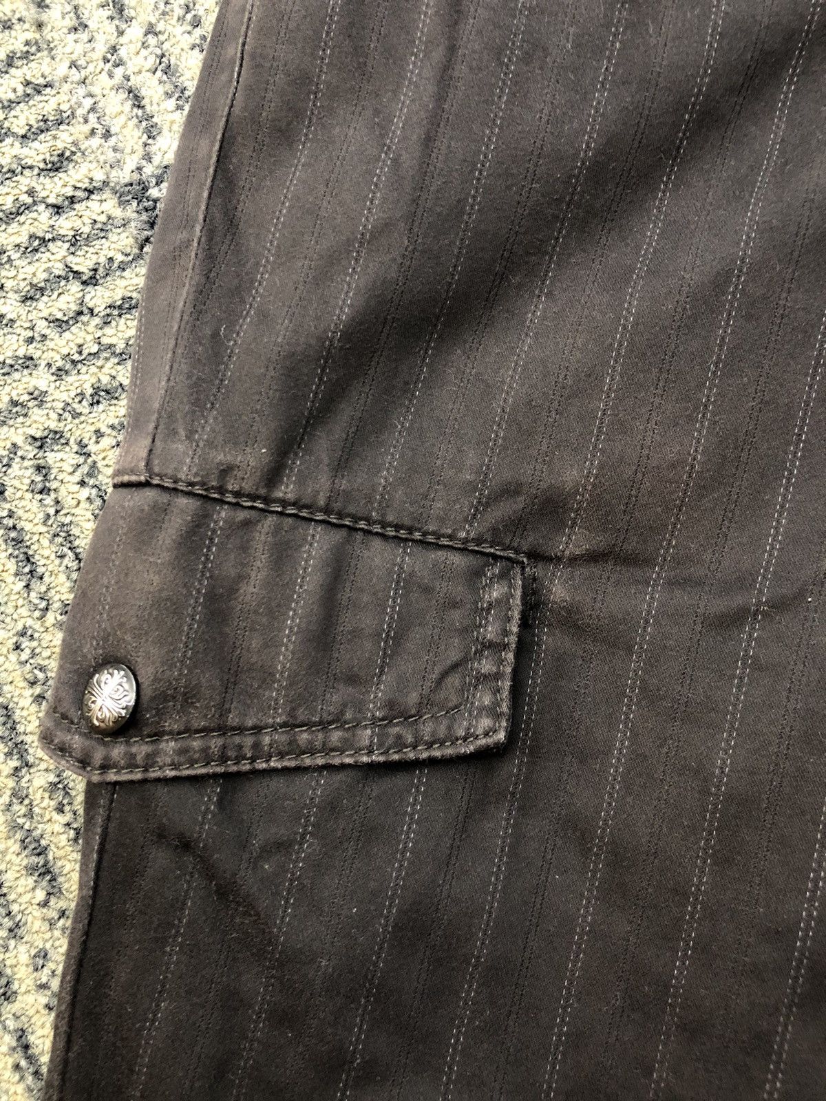 Japanese Brand Urban Collection Stripe Cargo Pants Size US 34 / EU 50 - 9 Thumbnail