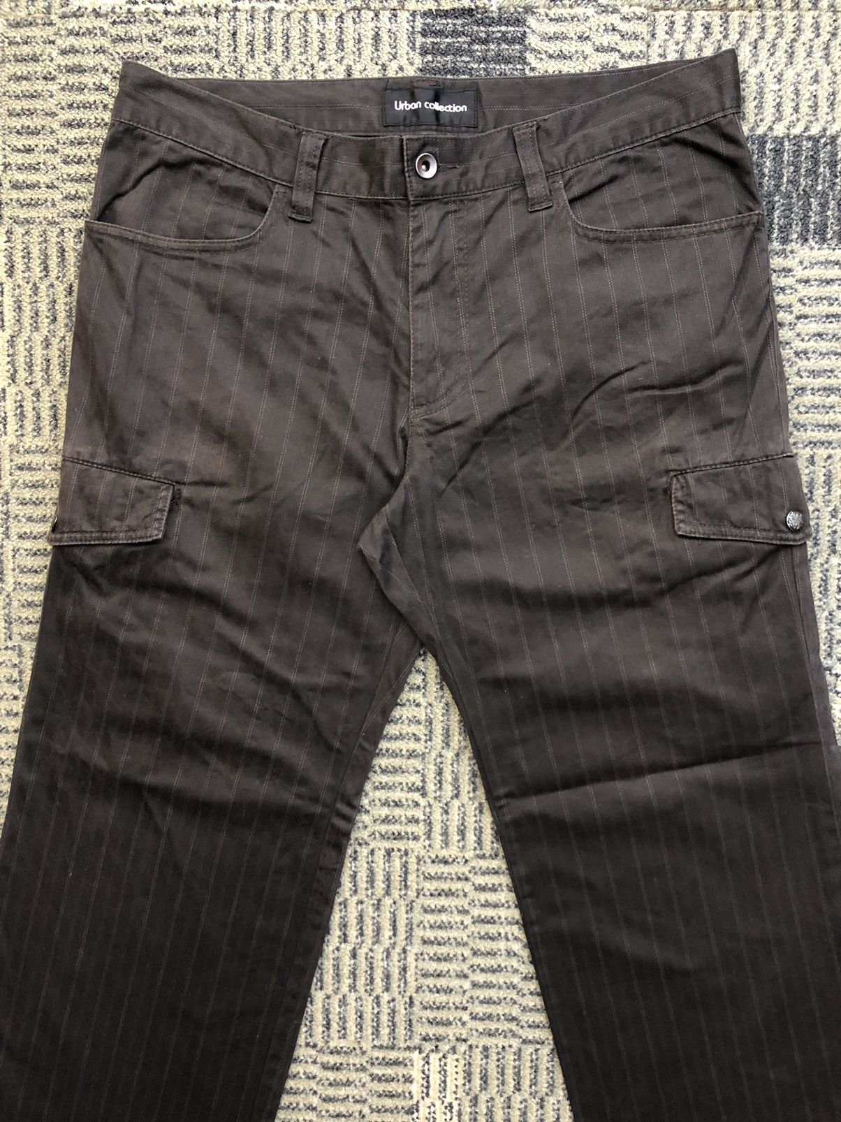 Japanese Brand Urban Collection Stripe Cargo Pants Size US 34 / EU 50 - 3 Thumbnail