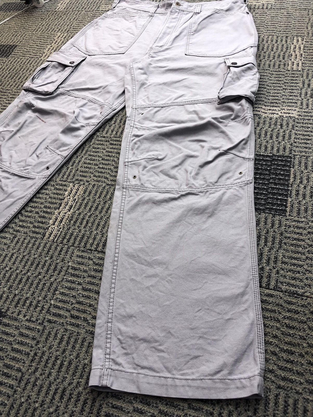 Japanese Brand Vintage Evenriver Stain/Distressed Cargo Pants Size US 35 - 4 Thumbnail