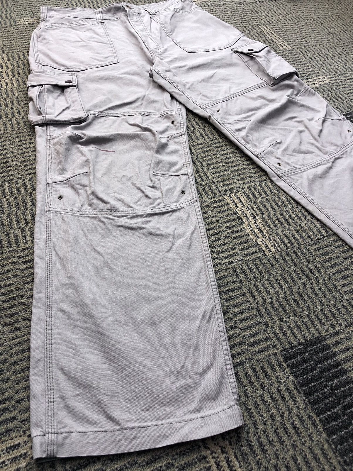 Japanese Brand Vintage Evenriver Stain/Distressed Cargo Pants Size US 35 - 5 Thumbnail