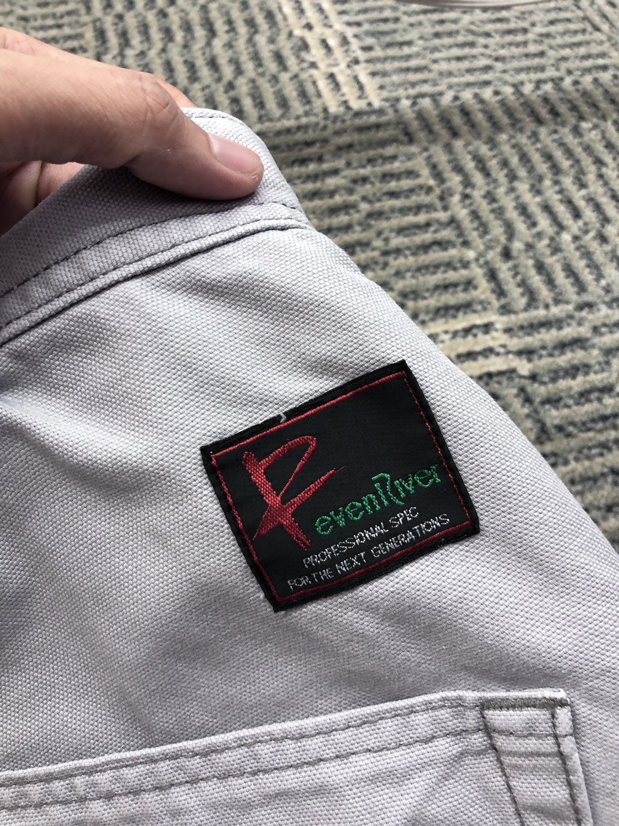 Japanese Brand Vintage Evenriver Stain/Distressed Cargo Pants Size US 35 - 16 Thumbnail