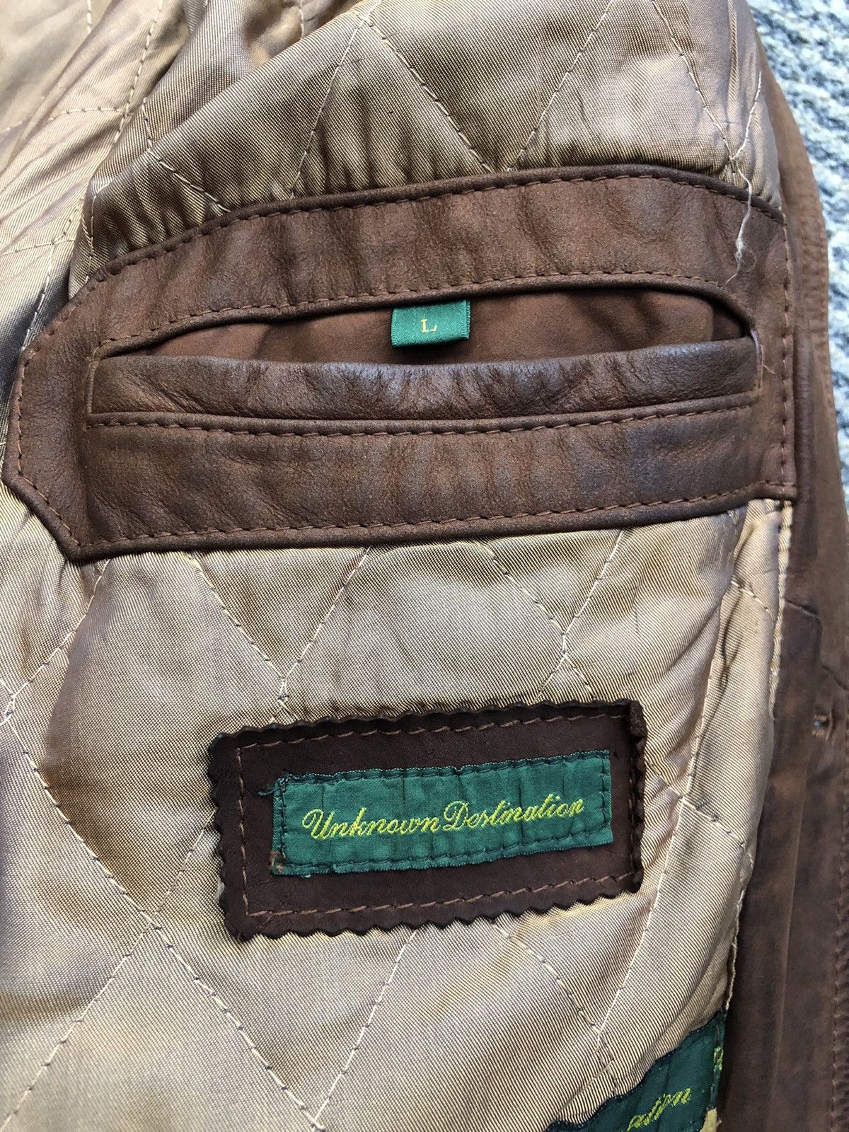 Leather Vintage Unknown Destination Cow Leather Parachute Jacket Size US L / EU 52-54 / 3 - 21 Thumbnail