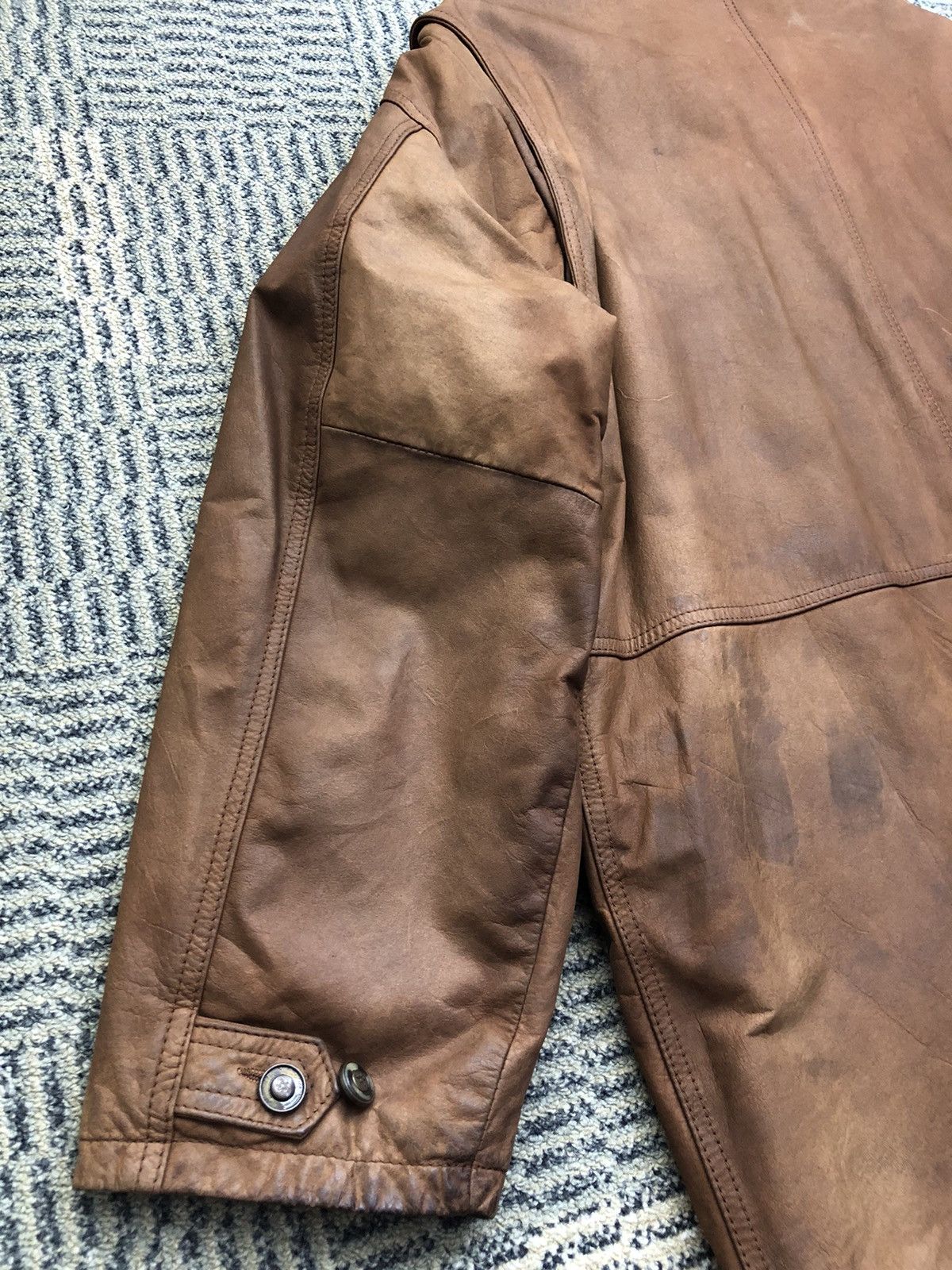 Leather Vintage Unknown Destination Cow Leather Parachute Jacket Size US L / EU 52-54 / 3 - 14 Thumbnail