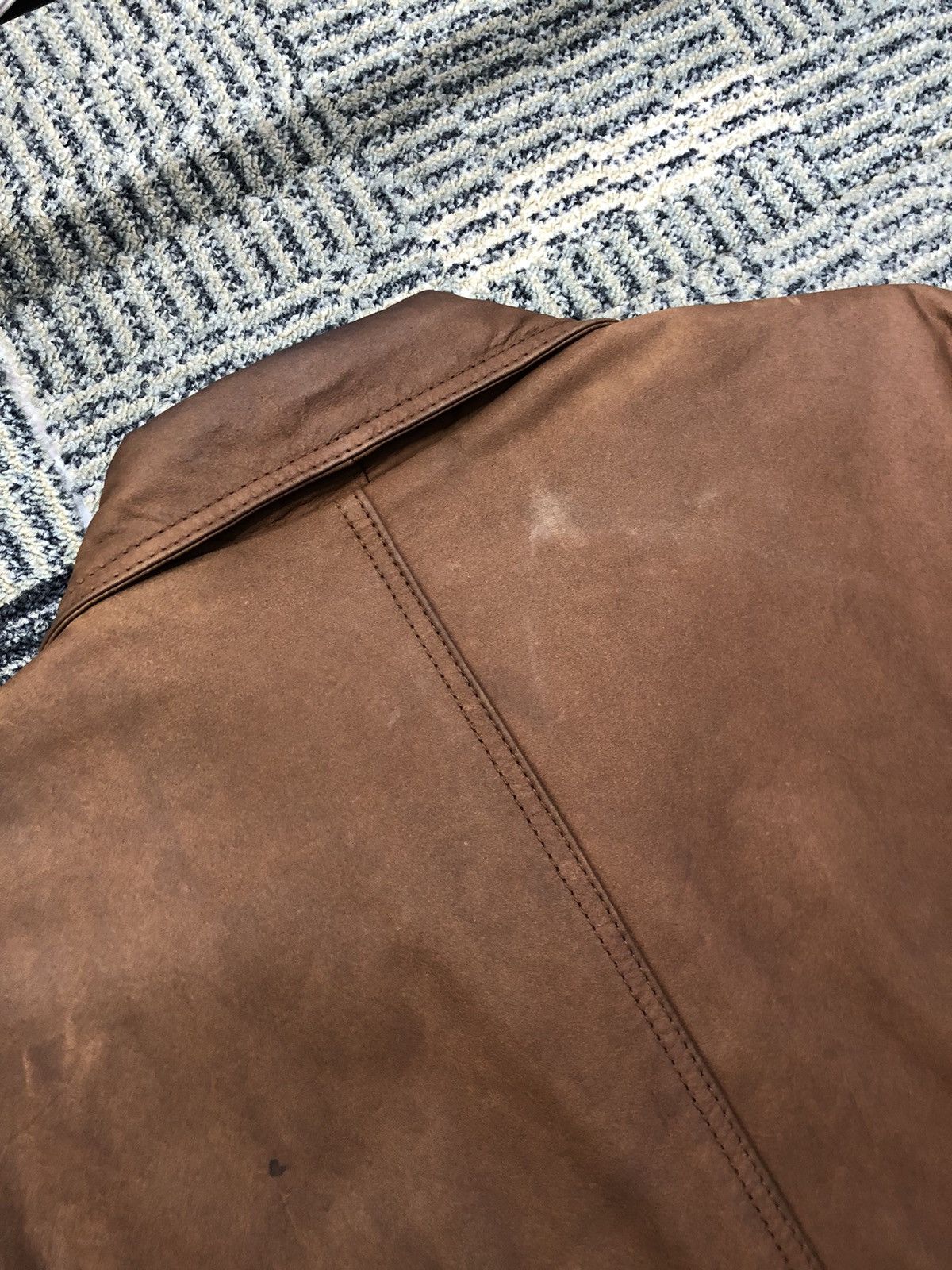 Leather Vintage Unknown Destination Cow Leather Parachute Jacket Size US L / EU 52-54 / 3 - 16 Thumbnail